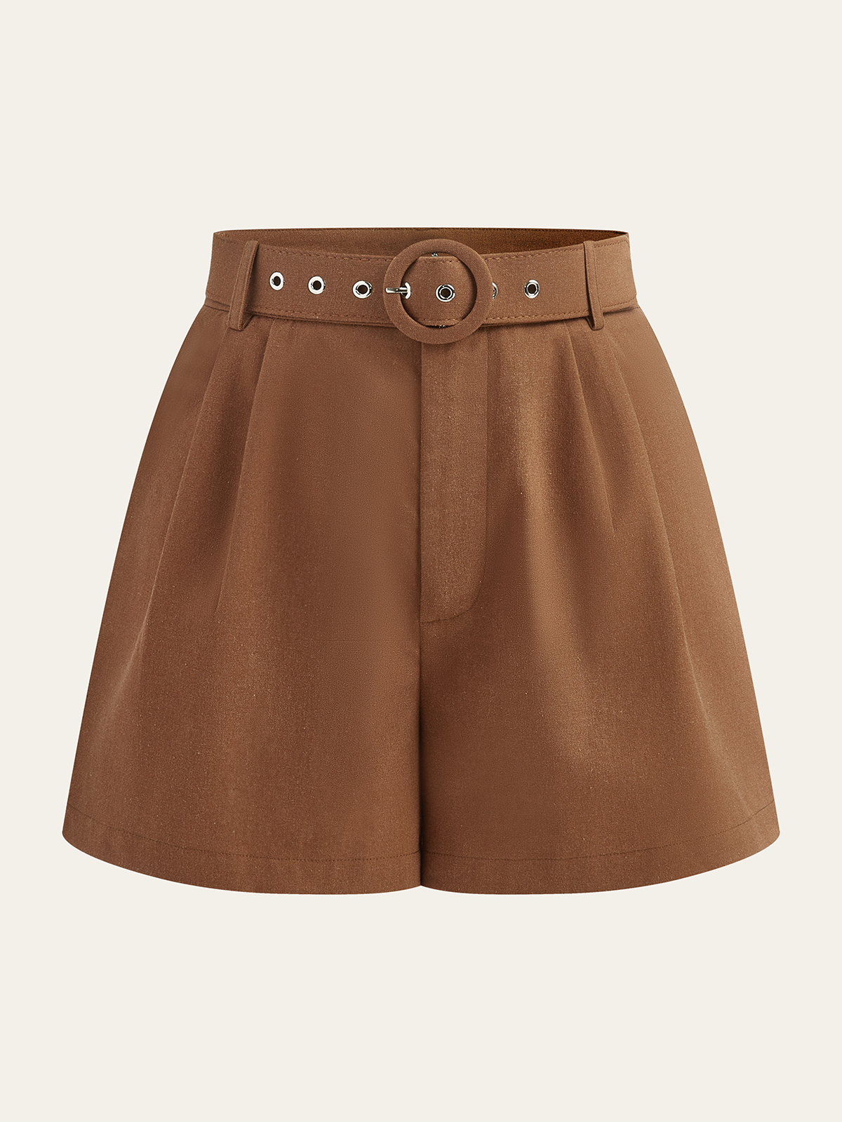 Shorts mi-taille ceinturés
