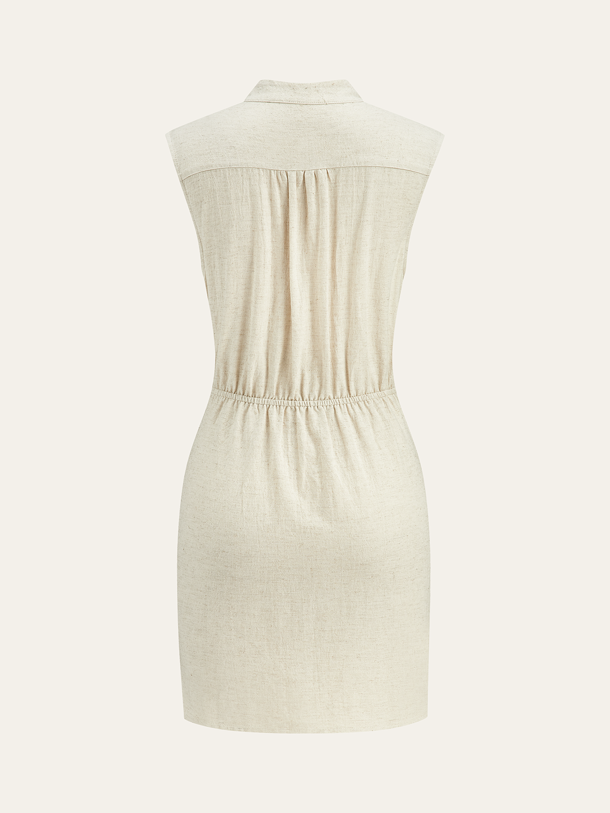 Robe en lin à nœud latéral