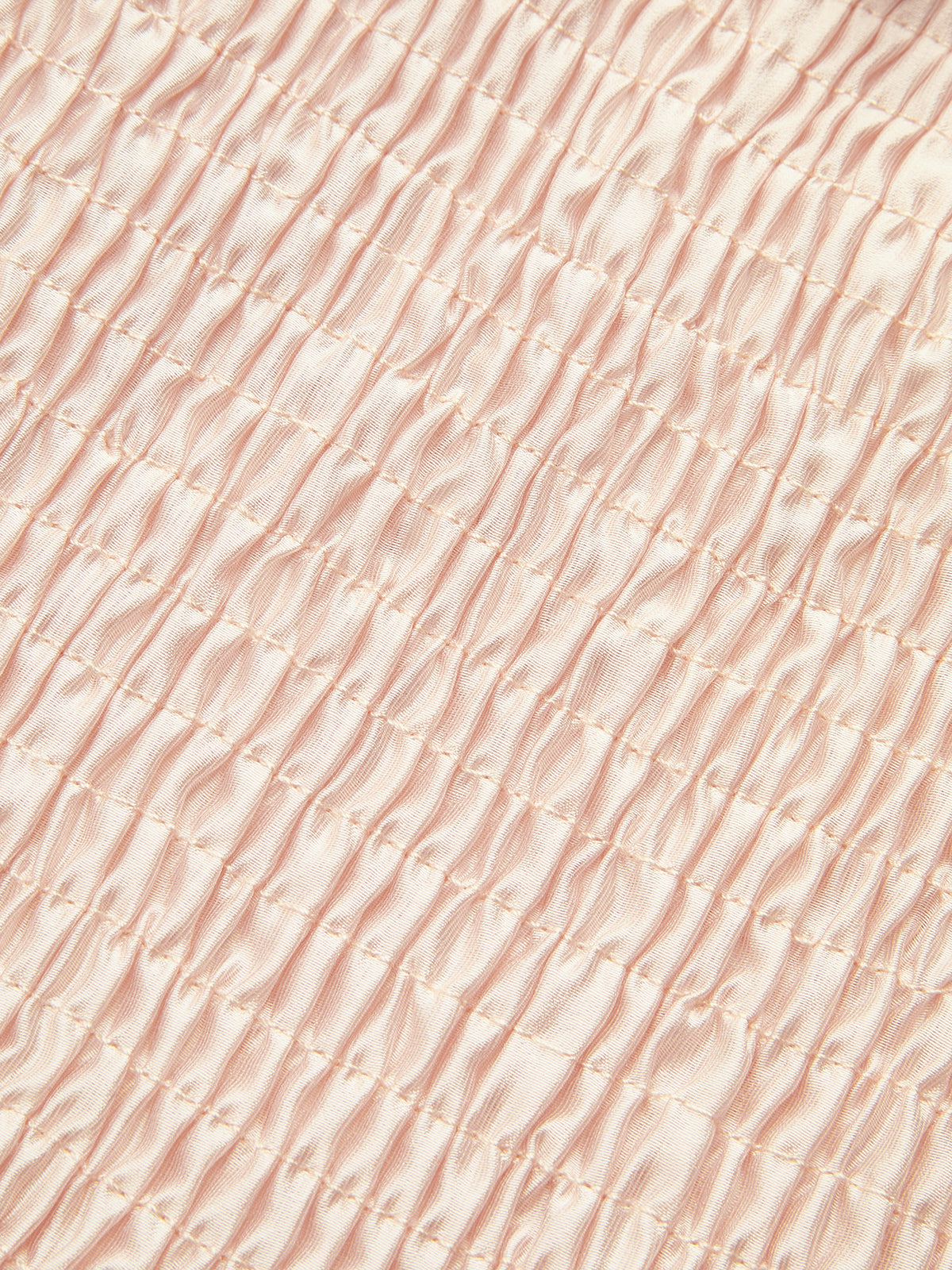 Semi-Sheer Ruffled Metal Decor Waist-Cinching Top