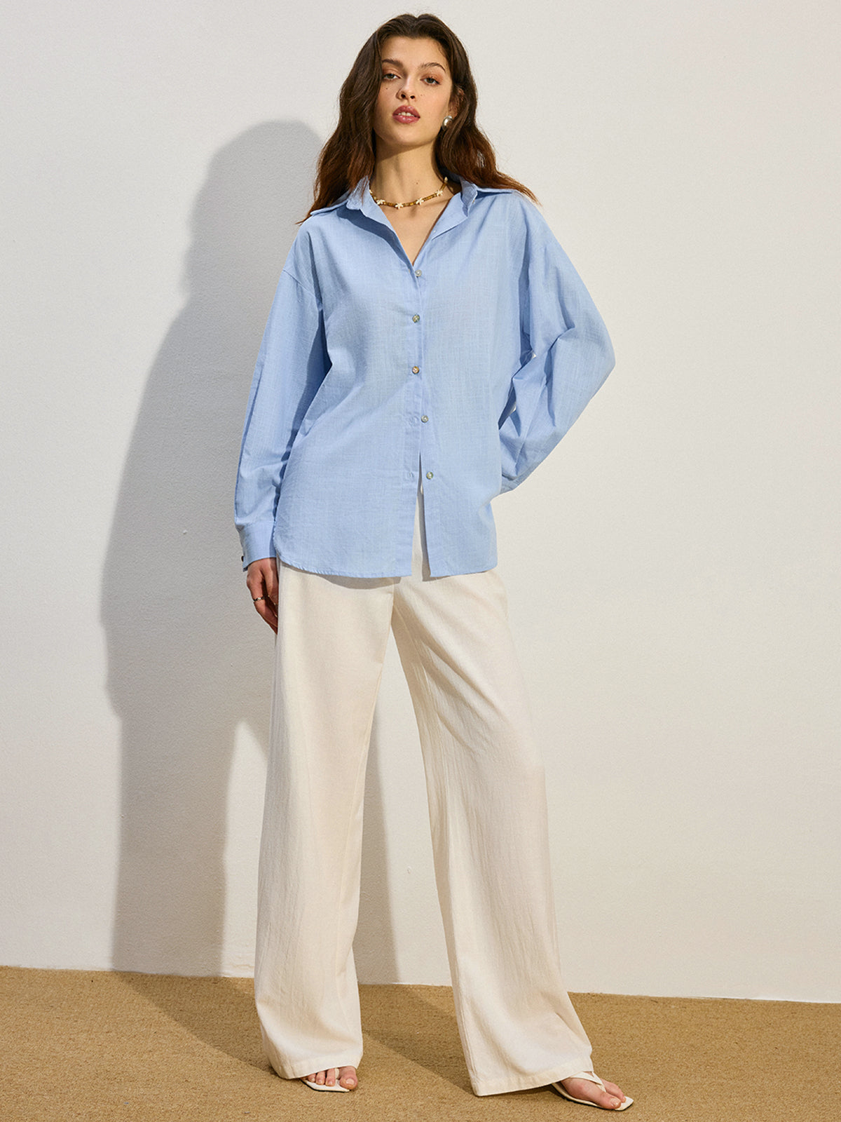 Oversized Button-Down Shirt