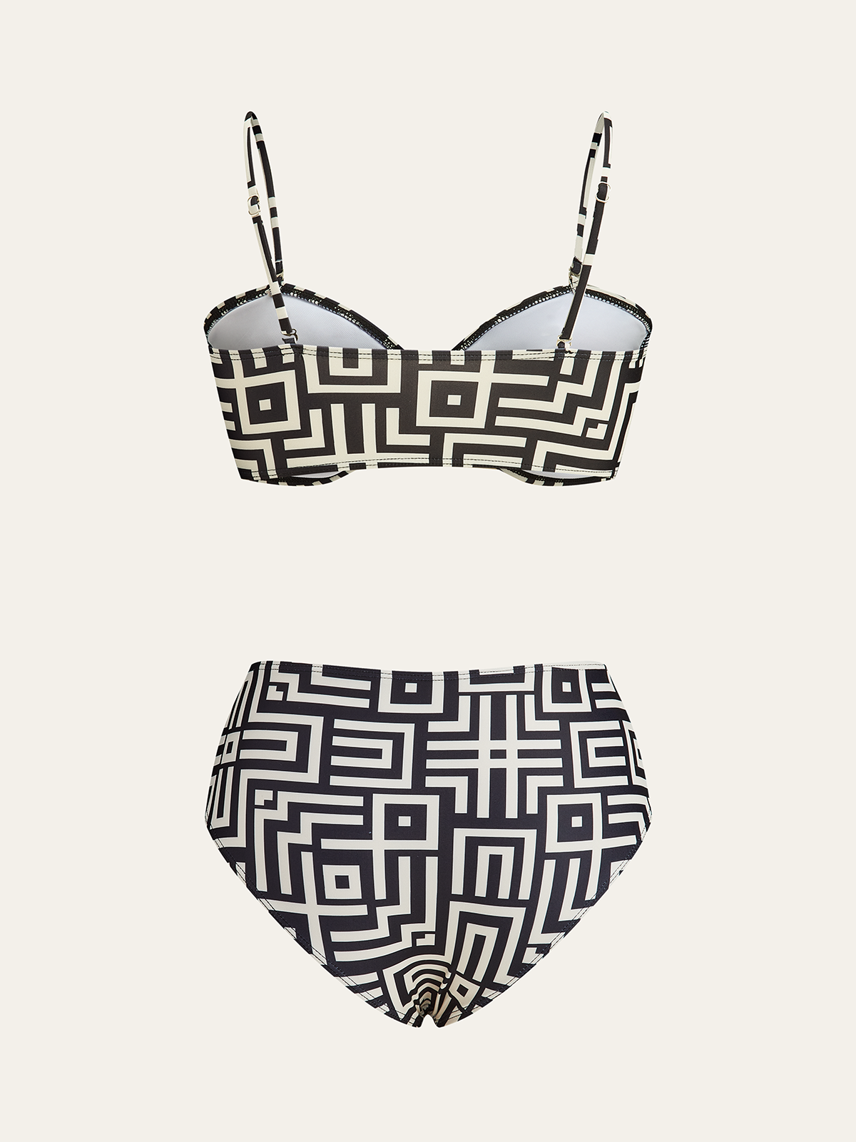 Bikini-Set mit geometrischem Muster