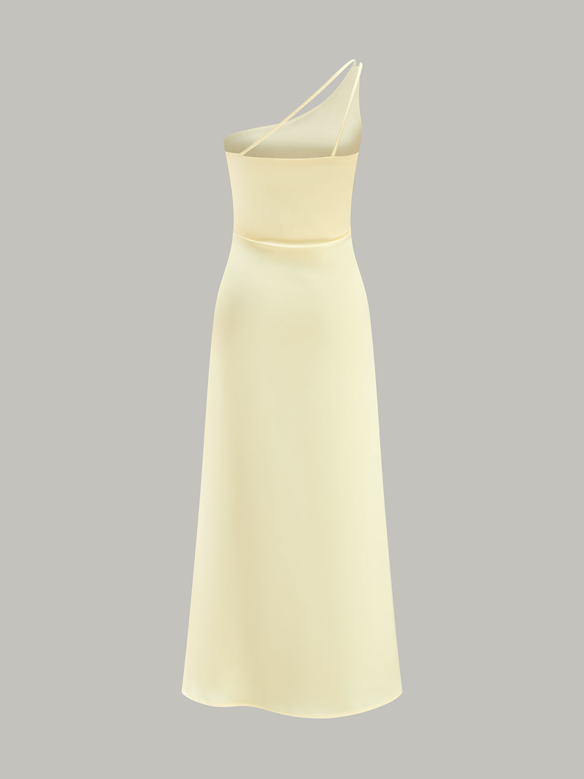 Robe midi asymétrique à une épaule
