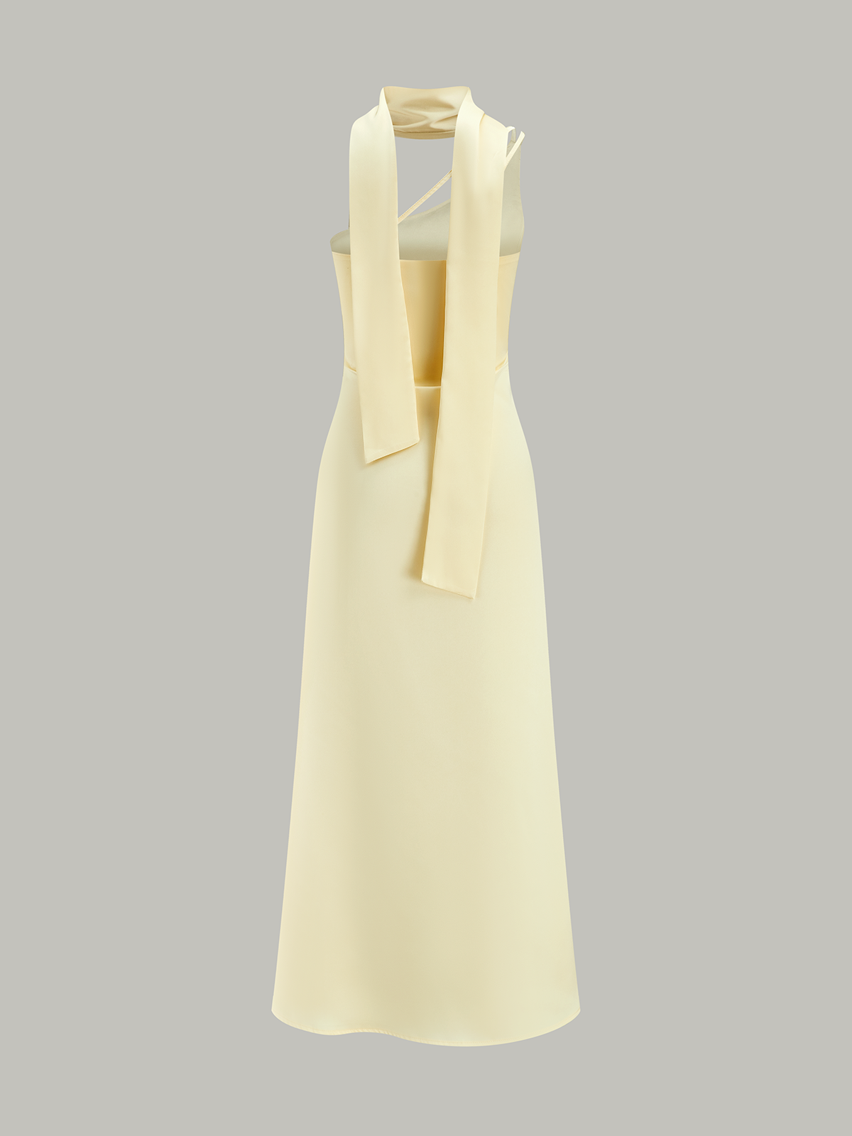 Robe midi asymétrique à une épaule