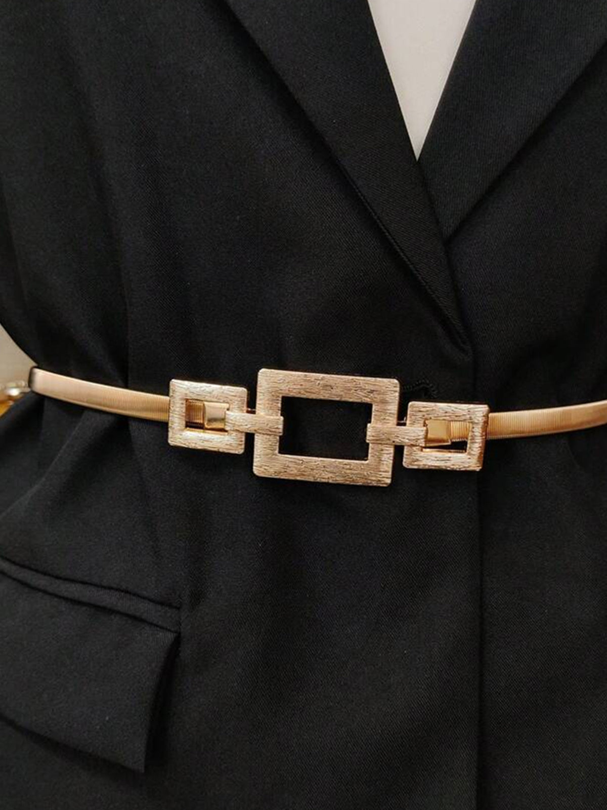 Ceinture géométrique dorée