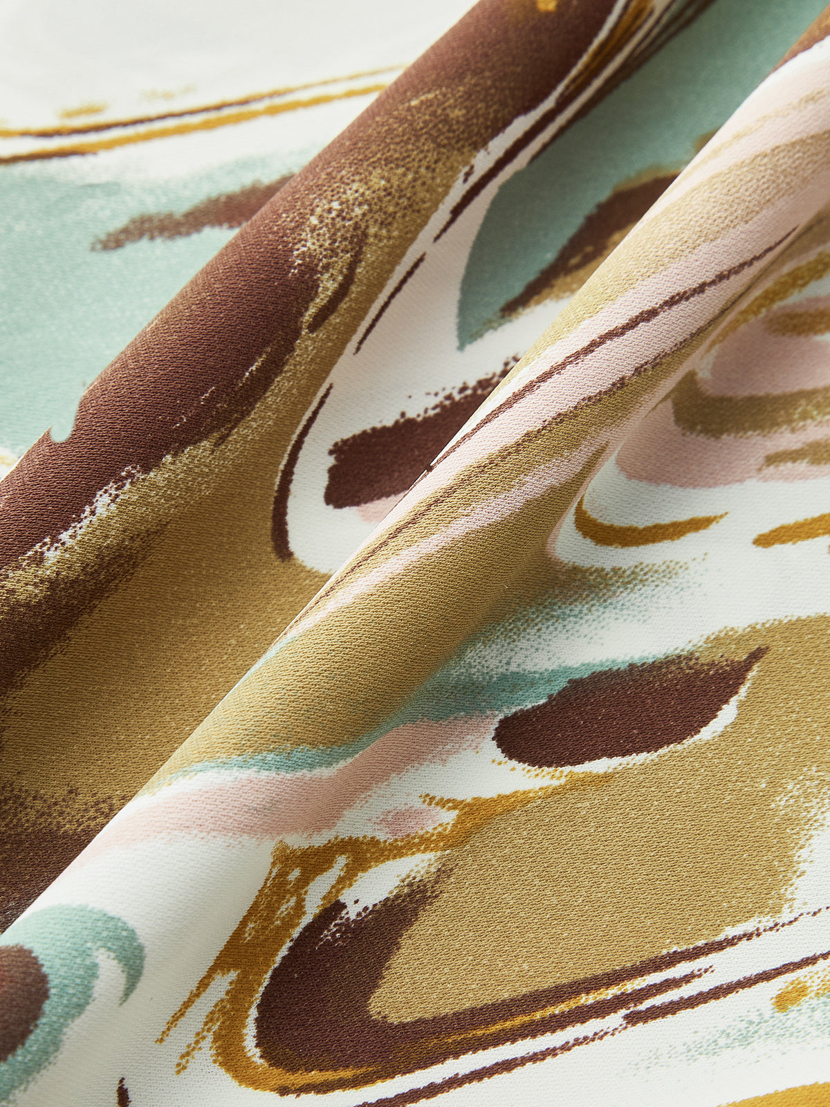 Pantalon large à imprimé abstrait