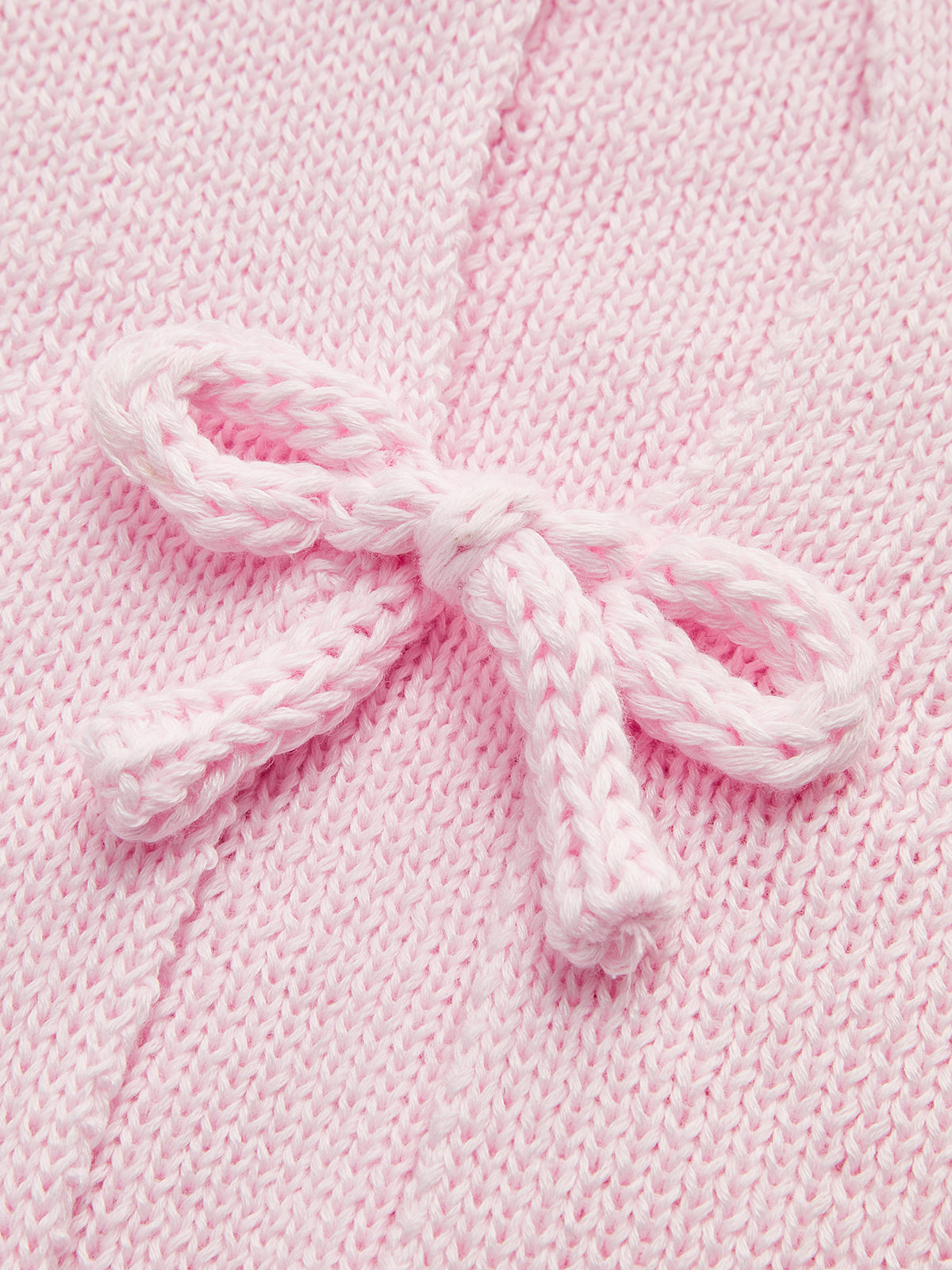 Haut en maille à manches courtes avec détail nœud