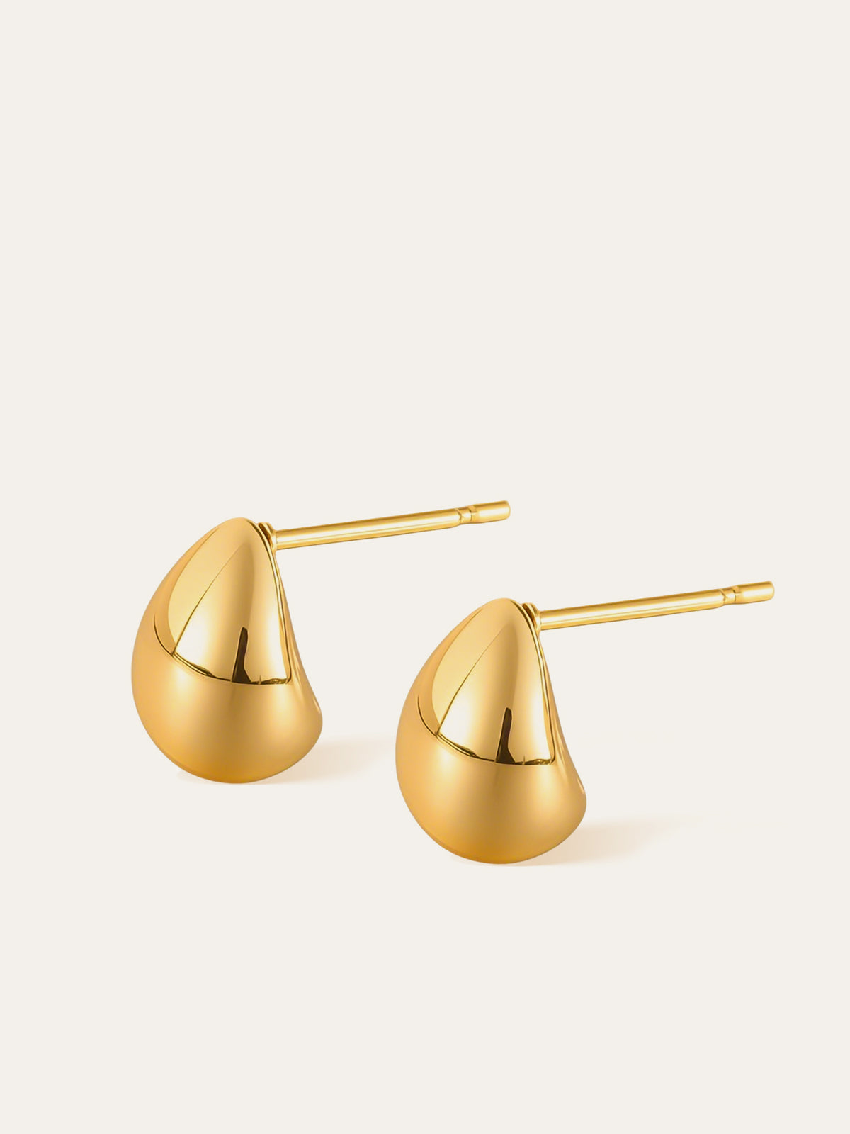 Boucles d'oreilles clous goutte minimalistes