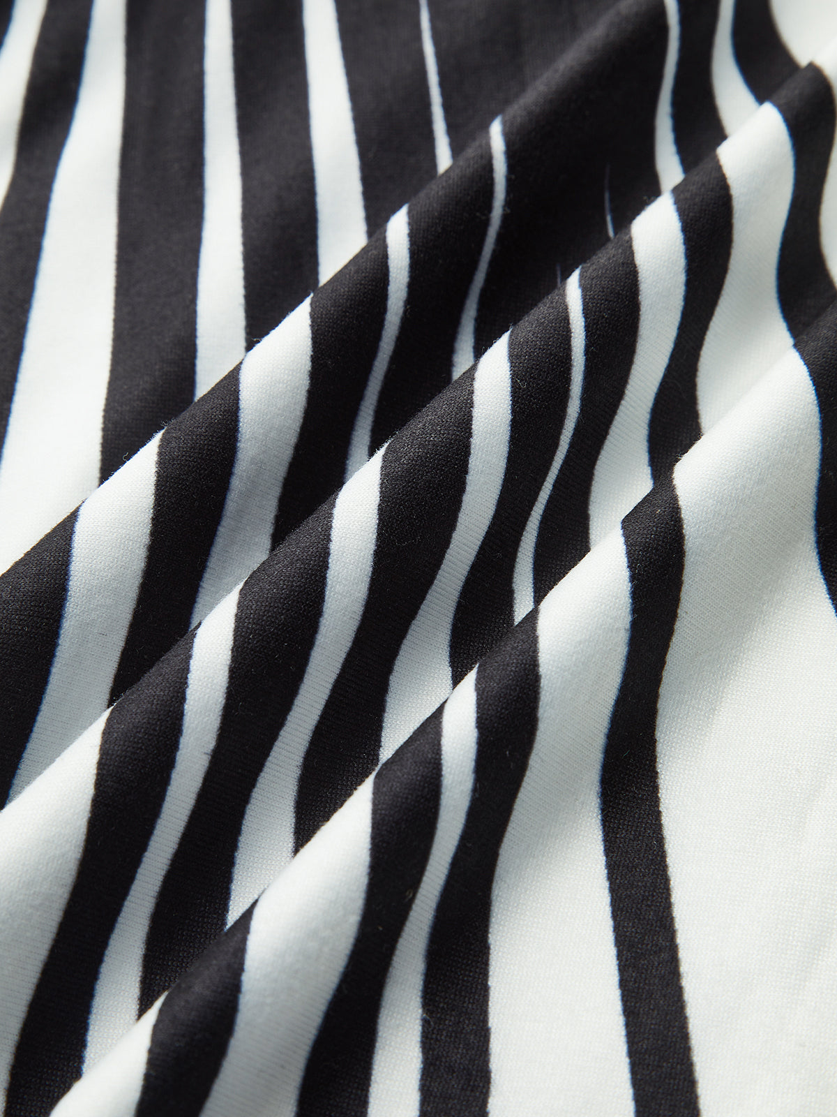 Asymmetrical One-Shoulder Striped Top