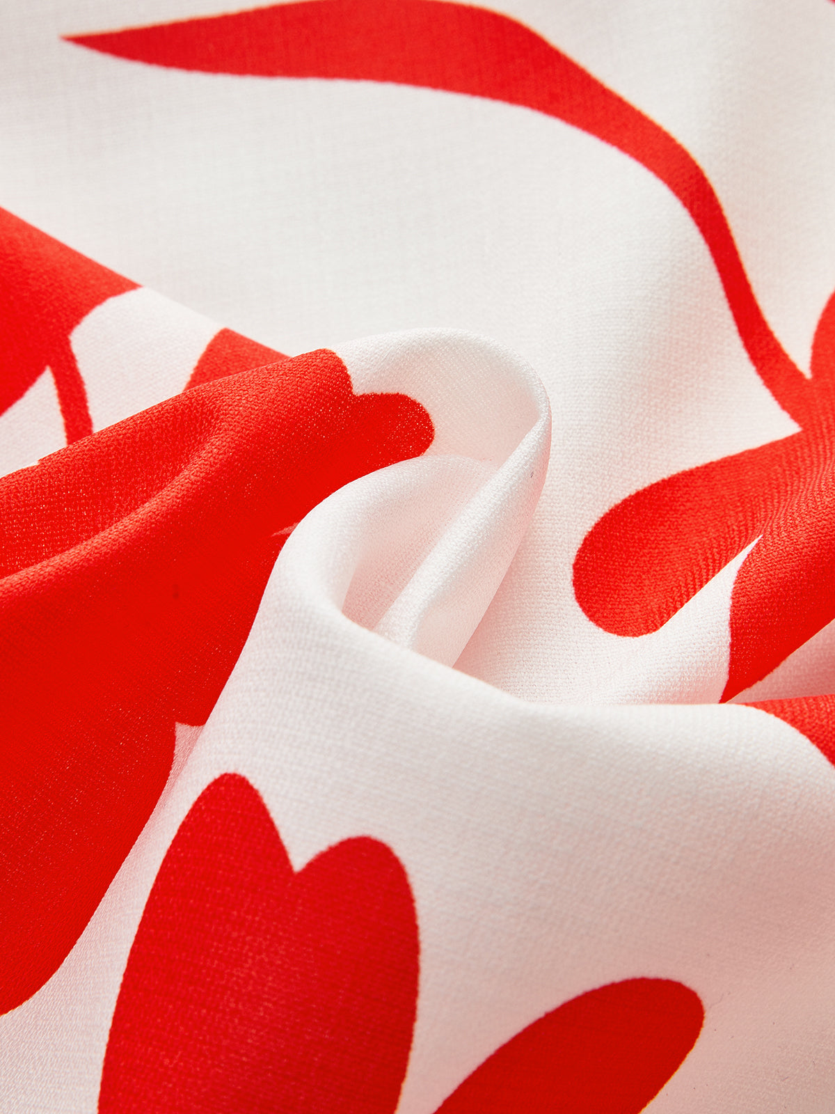 Robe asymétrique à imprimé floral et à une épaule