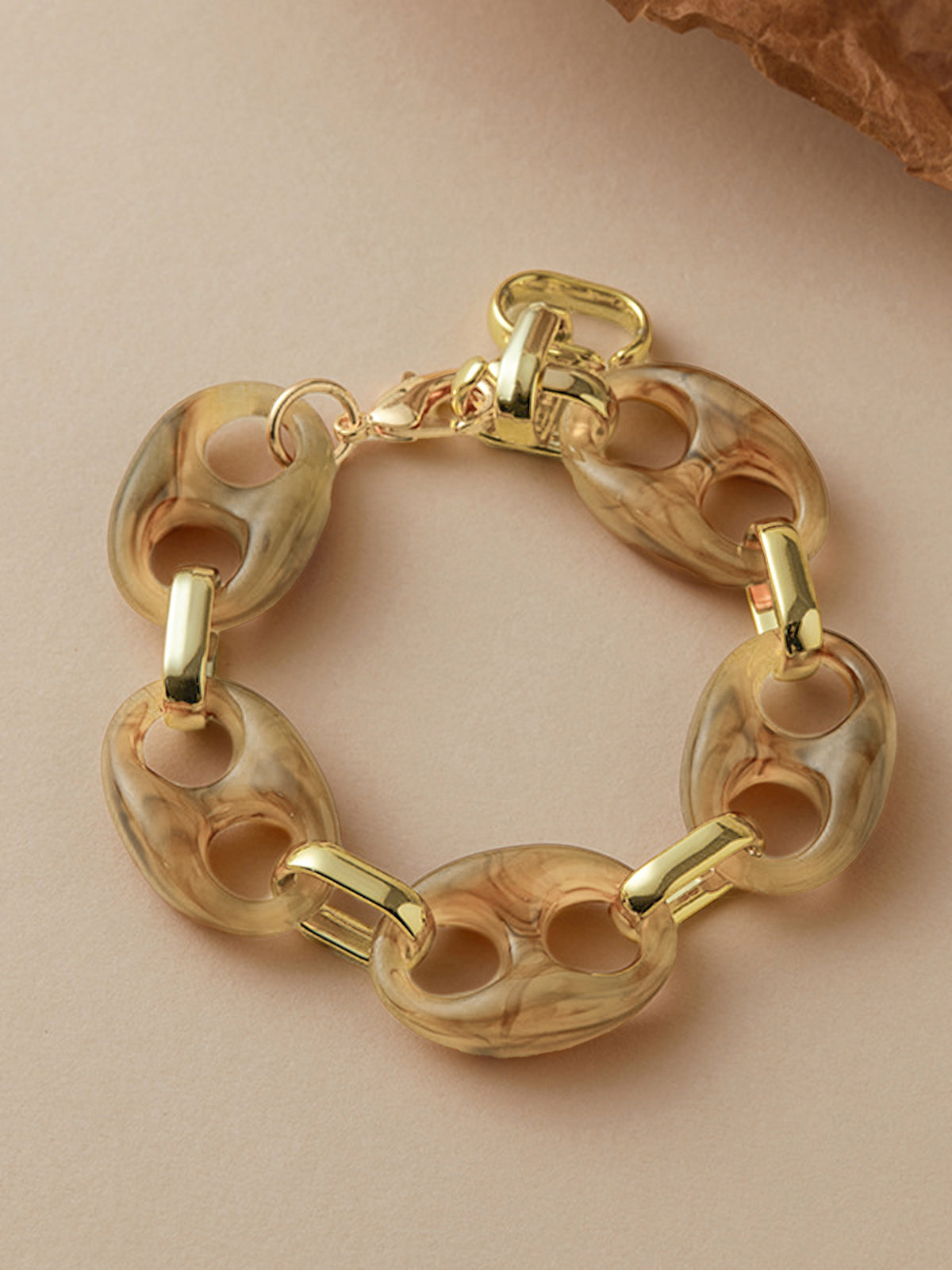 Schildpatt-Gliederarmband