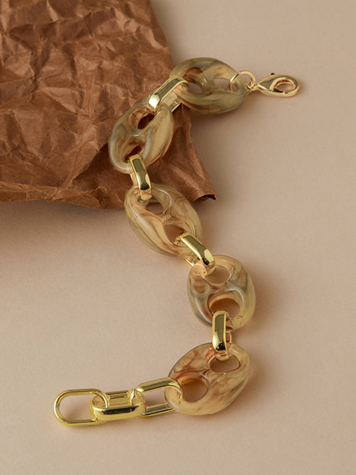 Schildpatt-Gliederarmband