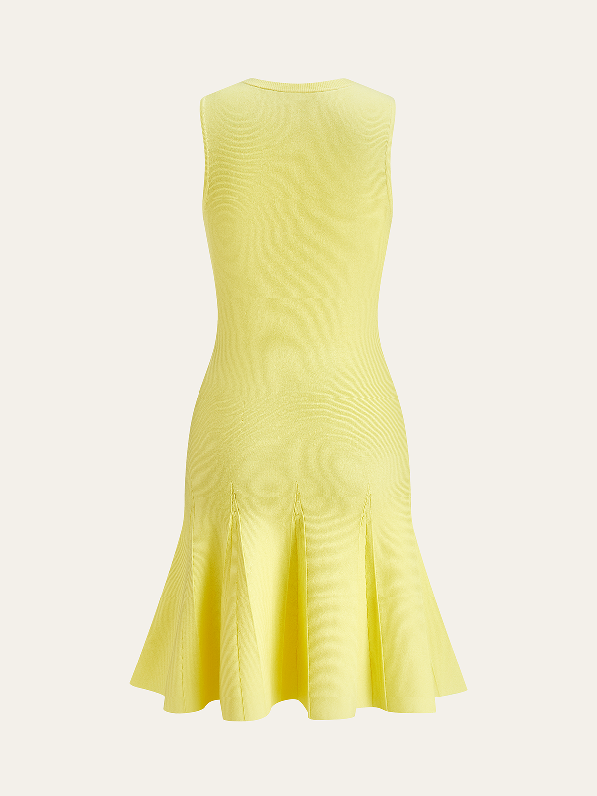 Ärmelloses Strickkleid mit Taschendetail