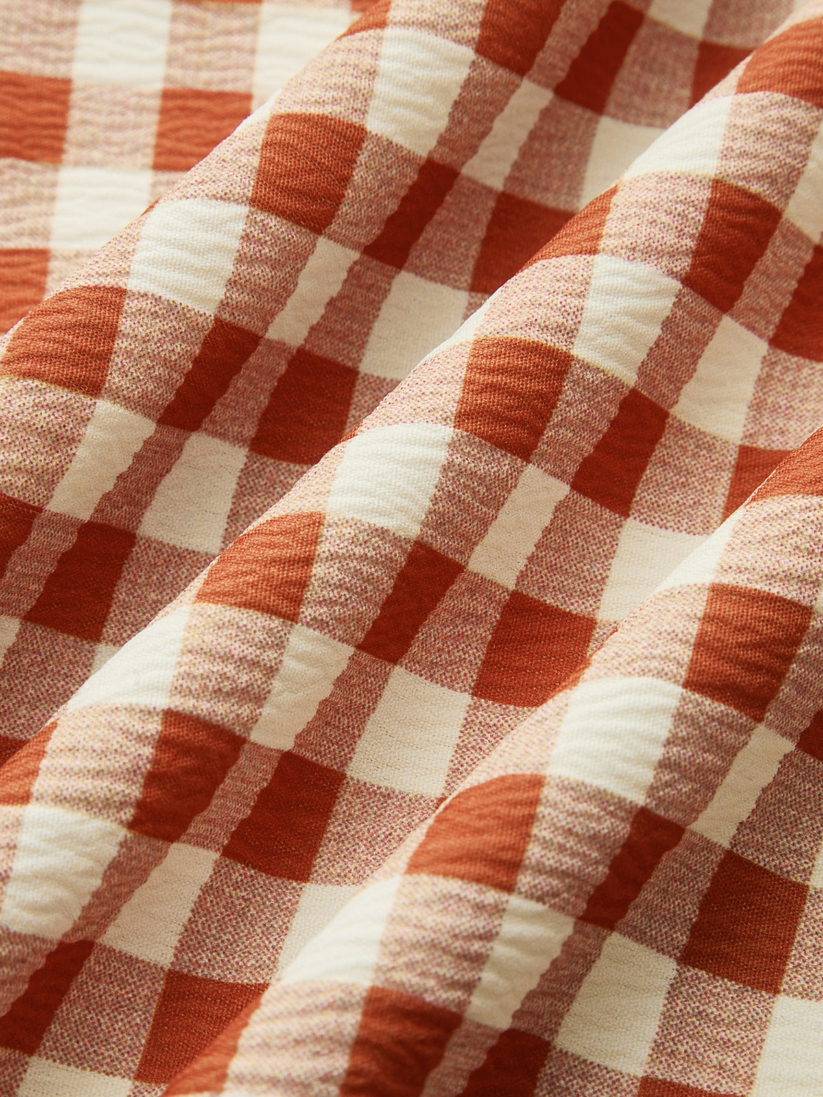 Checkboard Print Pockets Skirt