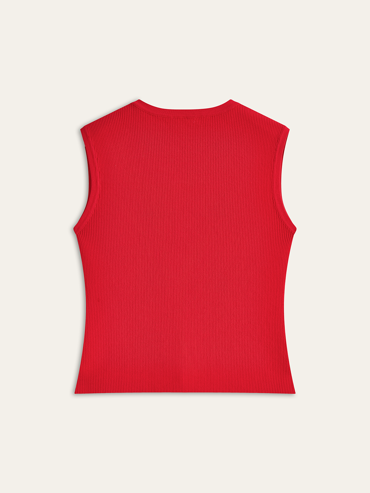 Gilet en maille boutonné à col en V