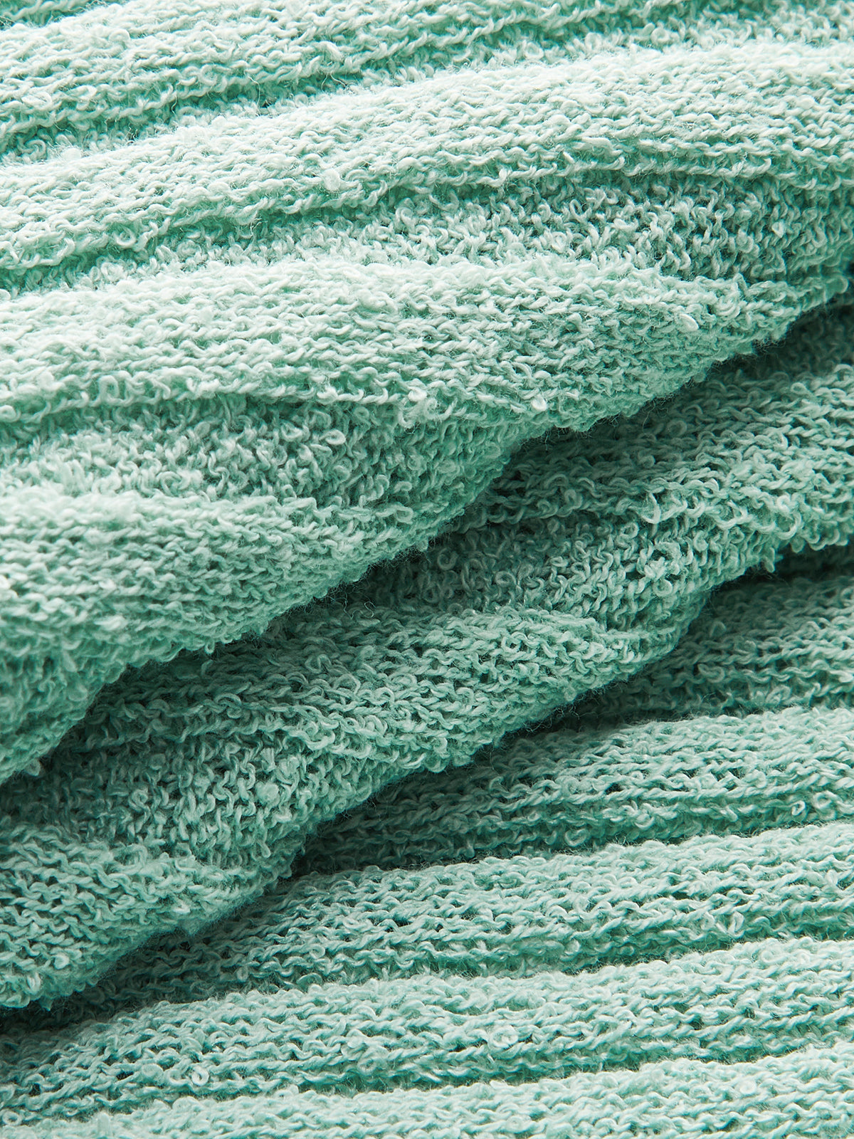 Robe mi-longue en maille côtelée texturée avec col polo