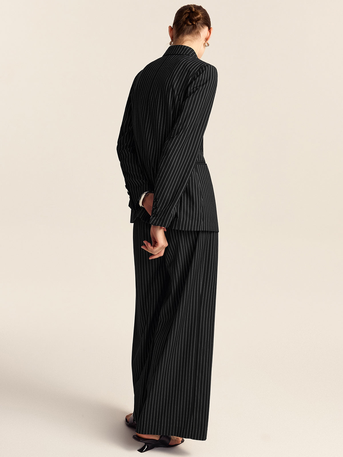 Blazer croisé rayé