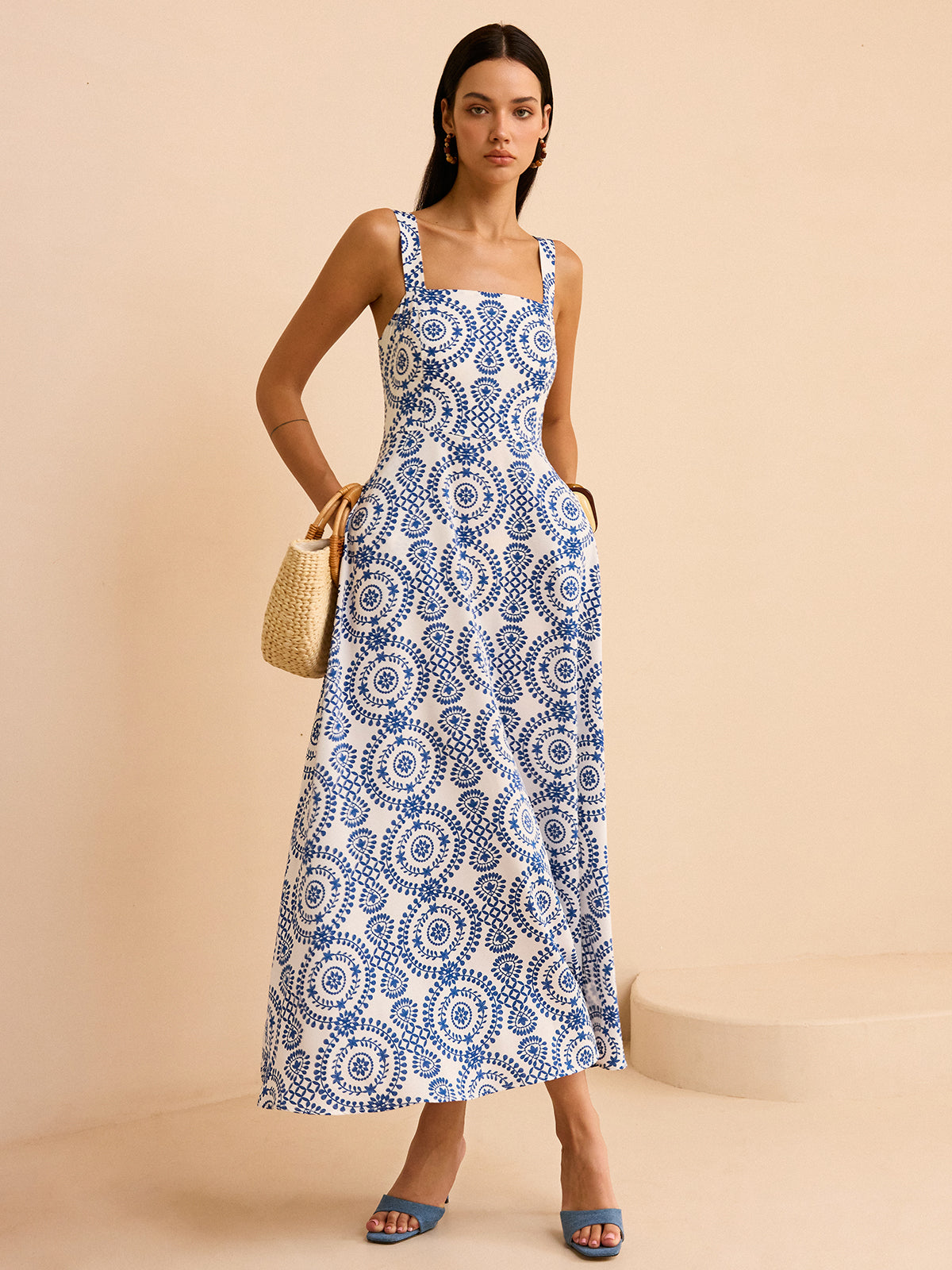Boho-Maxikleid mit Print