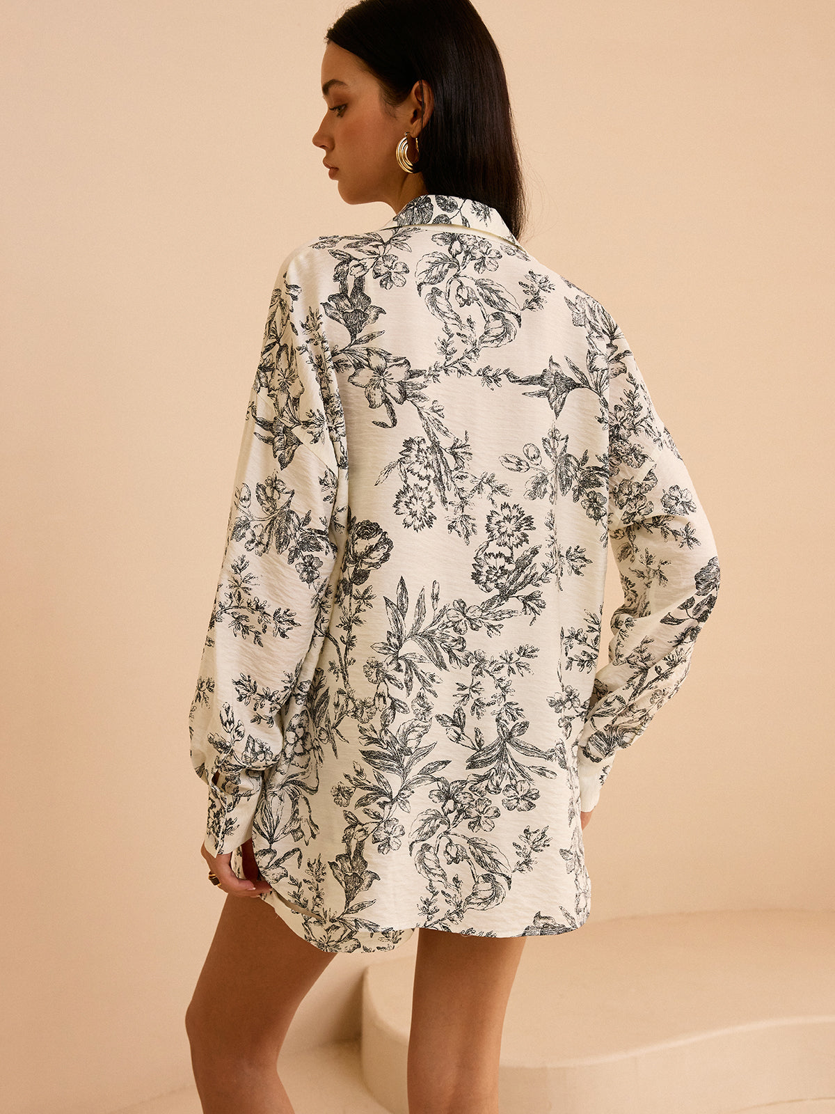Ensemble trois pièces à imprimé floral