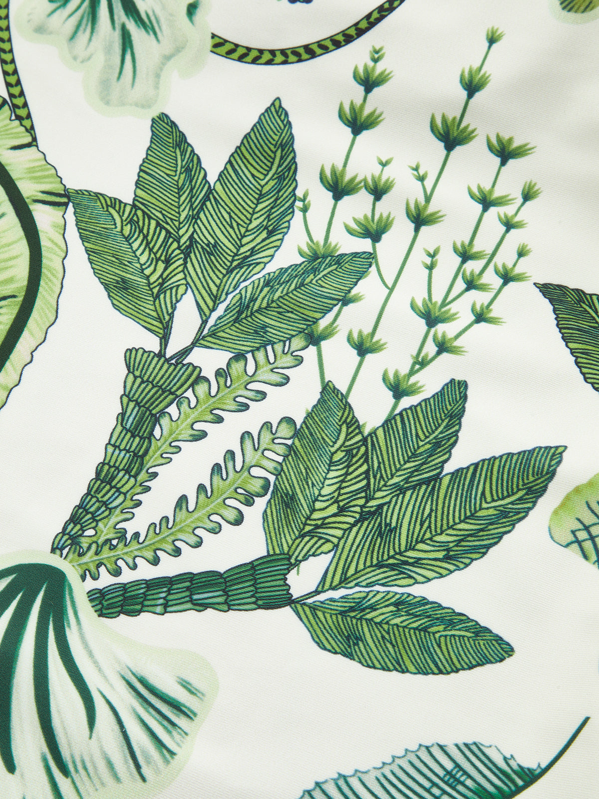 Badeanzug mit Blumenmuster und Rüschenträgern