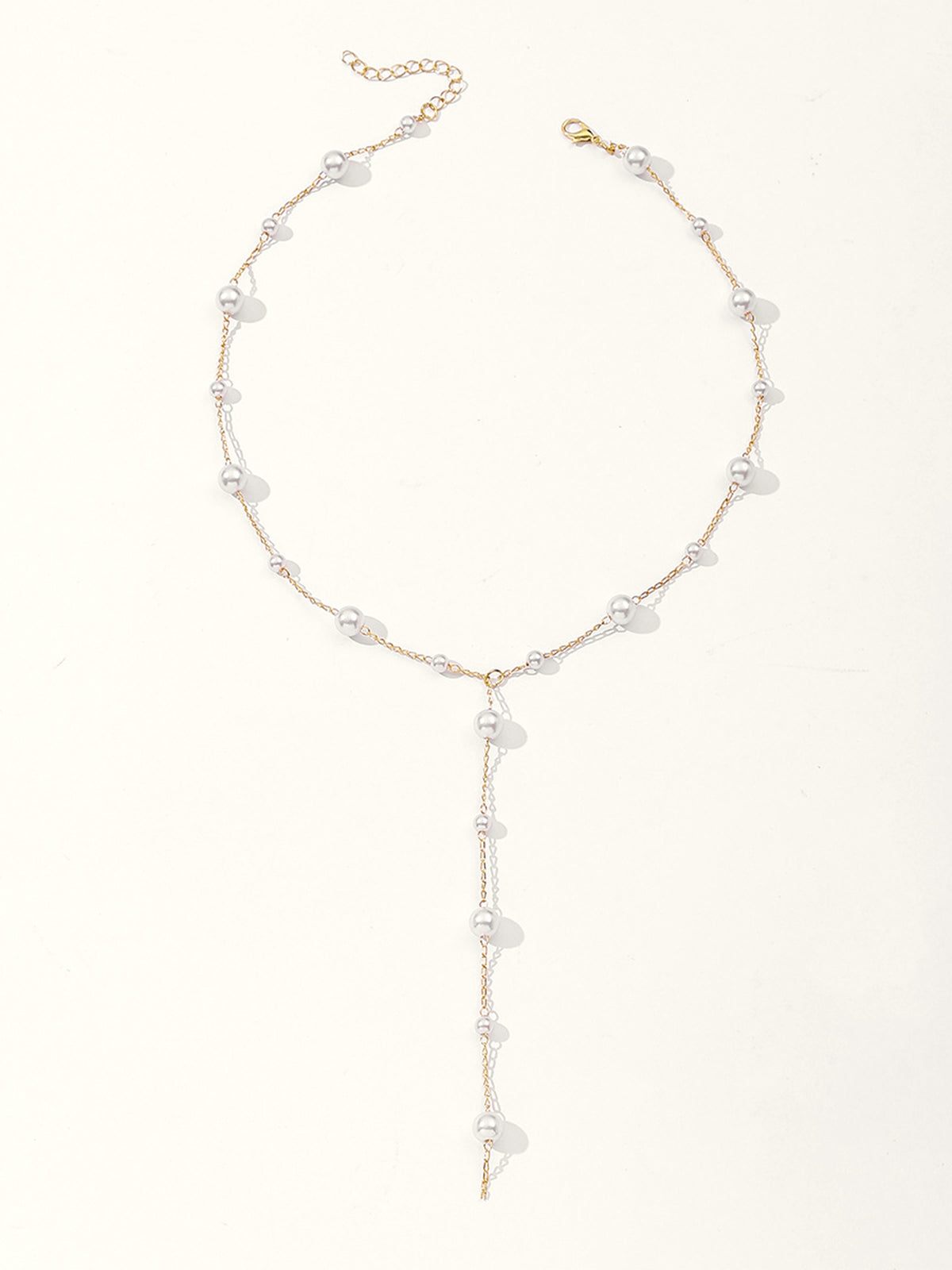 Collier en Y Goutte de Perle