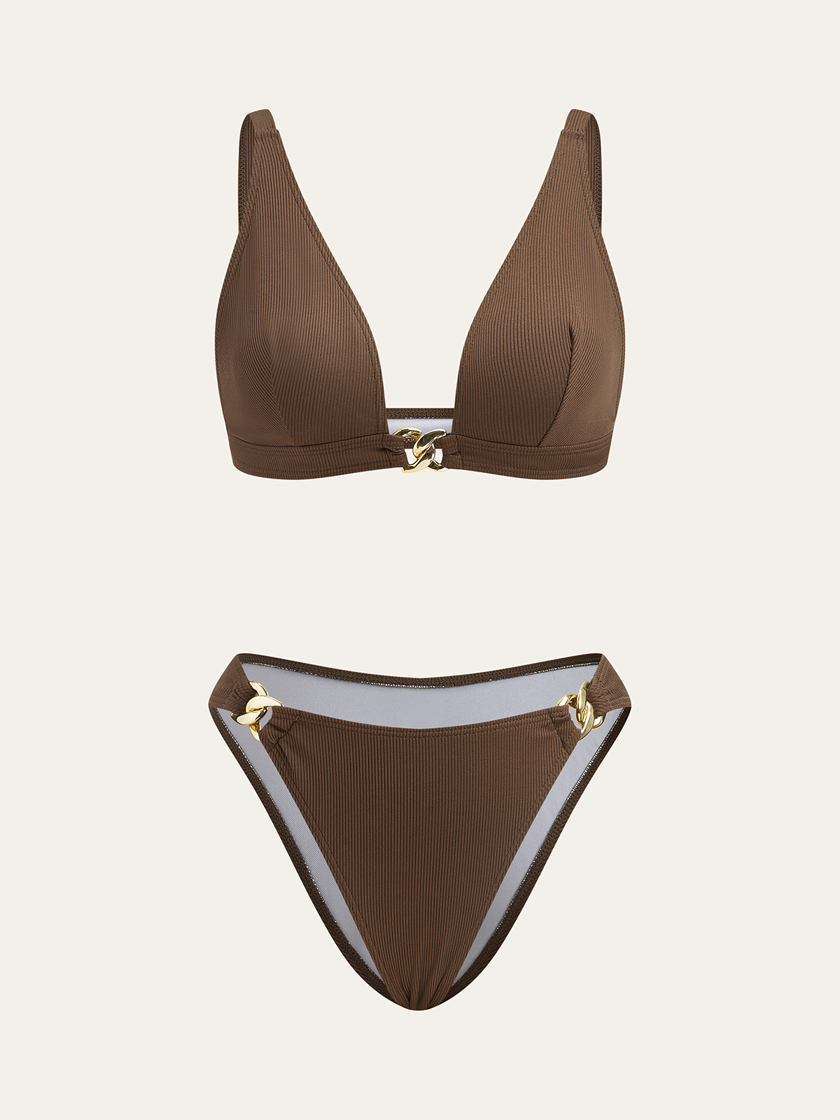 Metal Decor Bikini Set