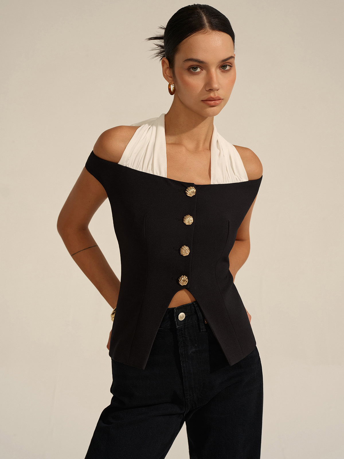 Carmen-Neck-Trägertop