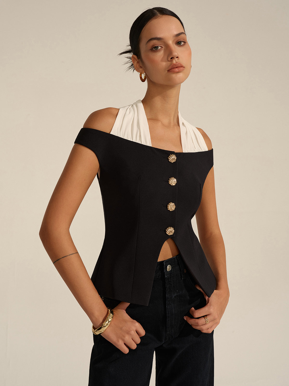 Carmen-Neck-Trägertop