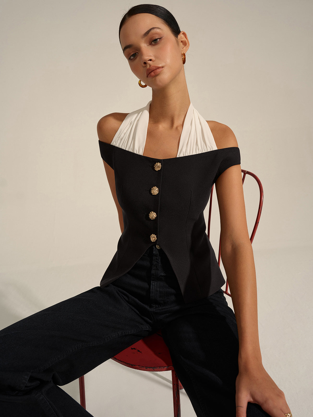 Carmen-Neck-Trägertop