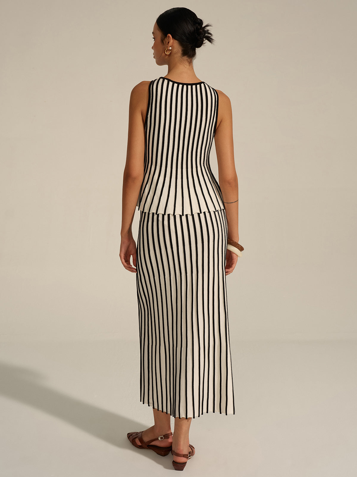 Ensemble tricot rayé