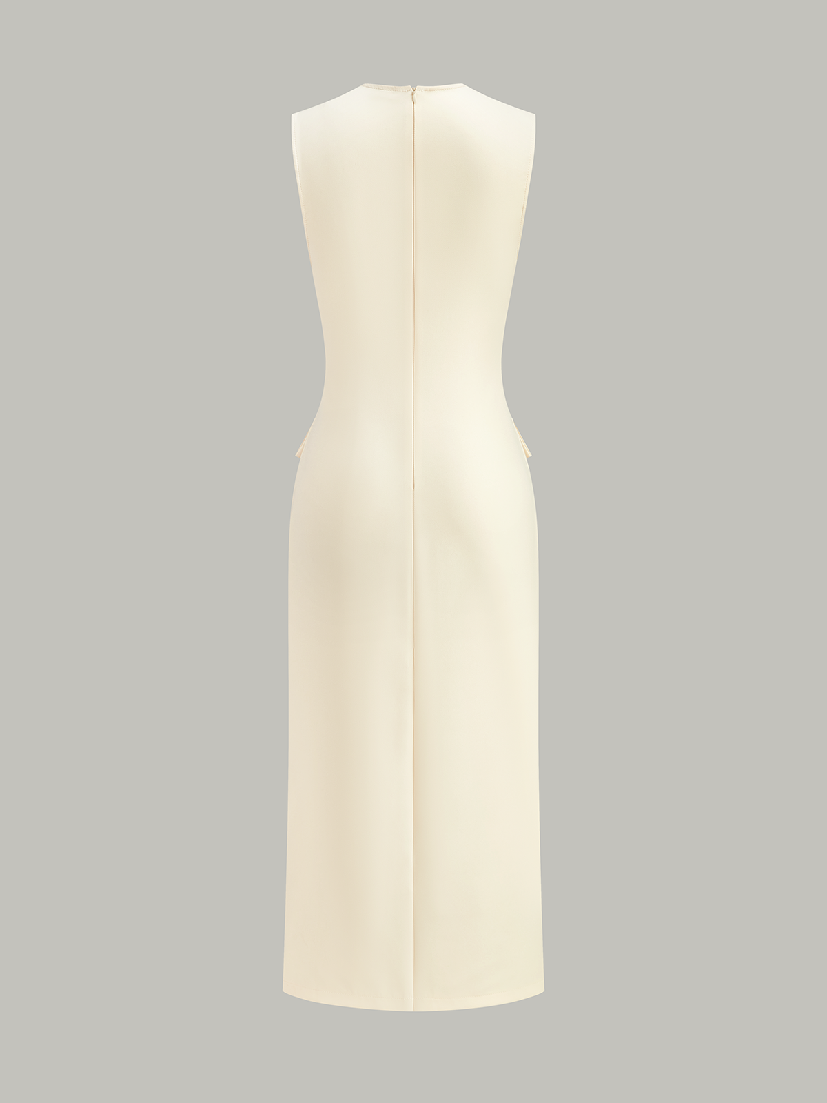 Robe longue boutonnée avec ceinture