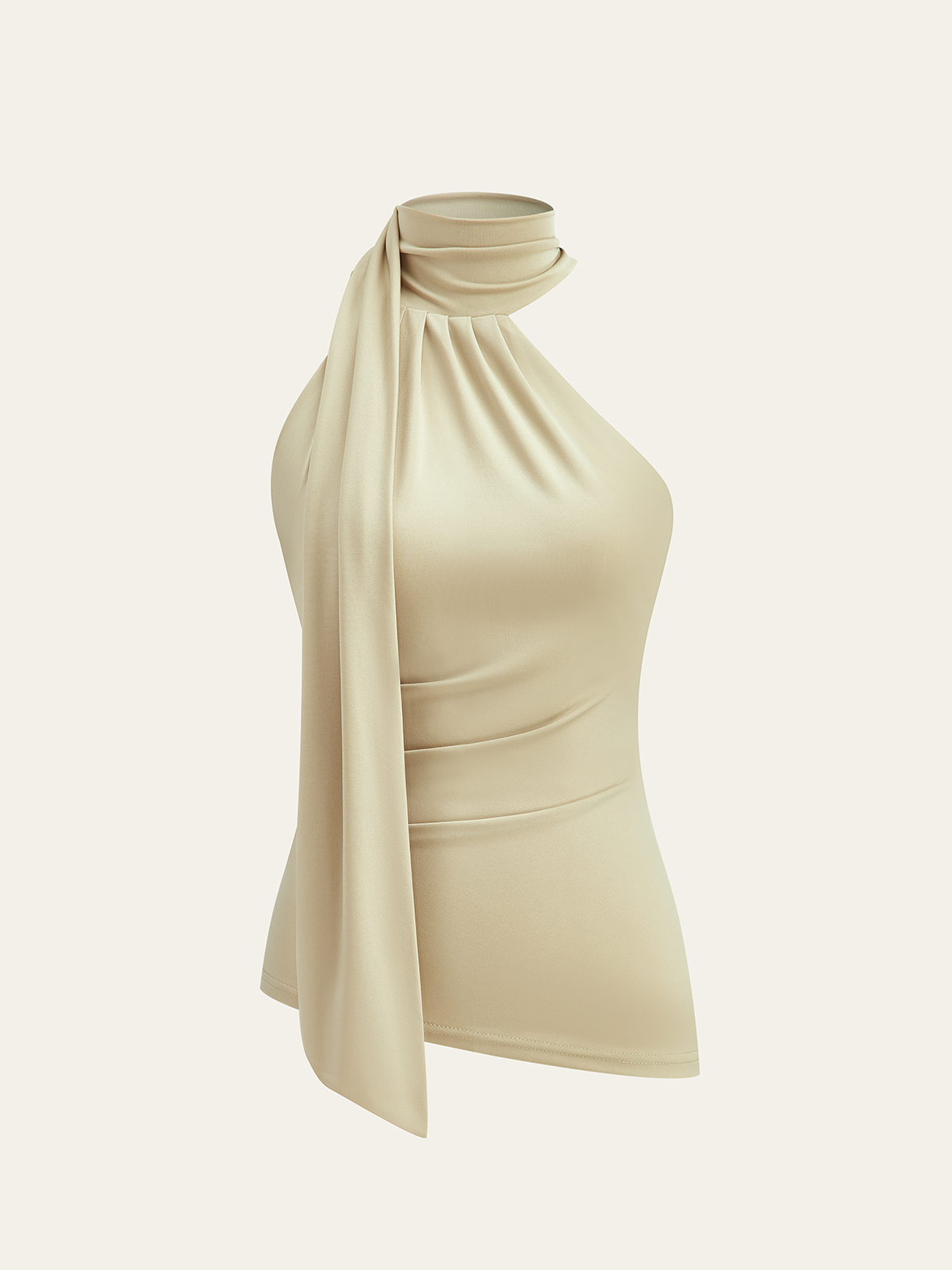 Haut ruché asymétrique à licou