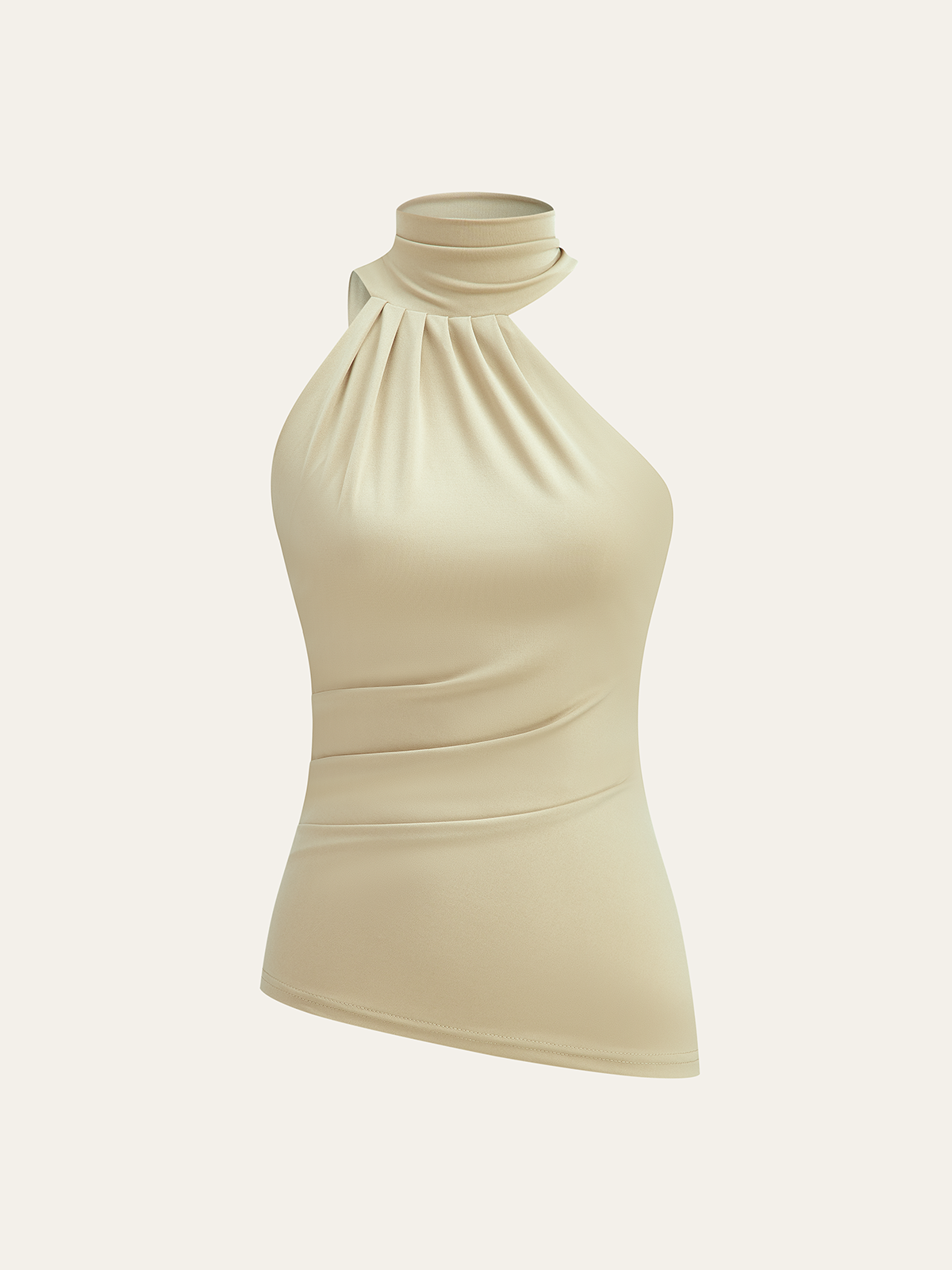 Haut ruché asymétrique à licou