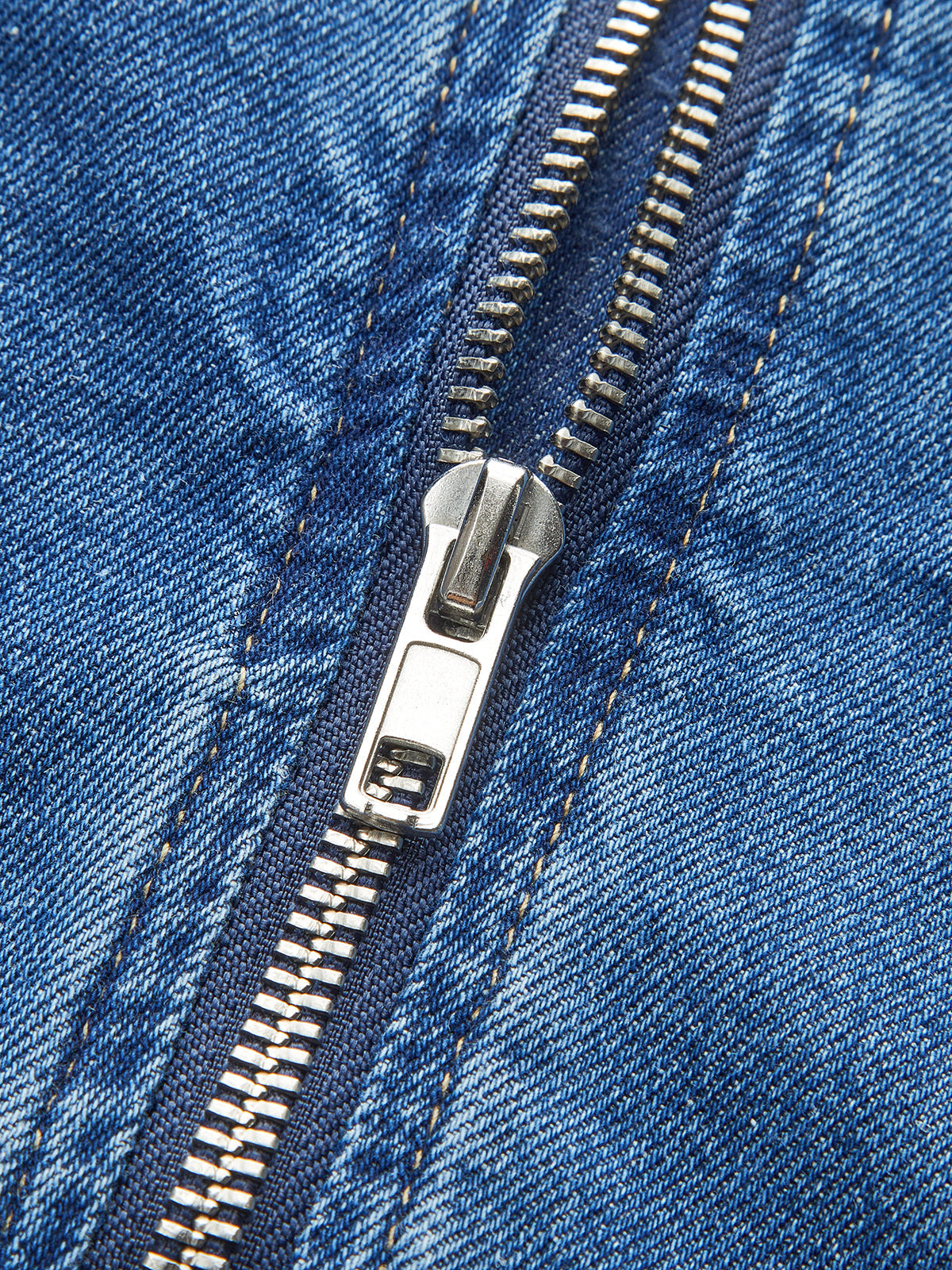 Sweetheart Collar Denim Dress