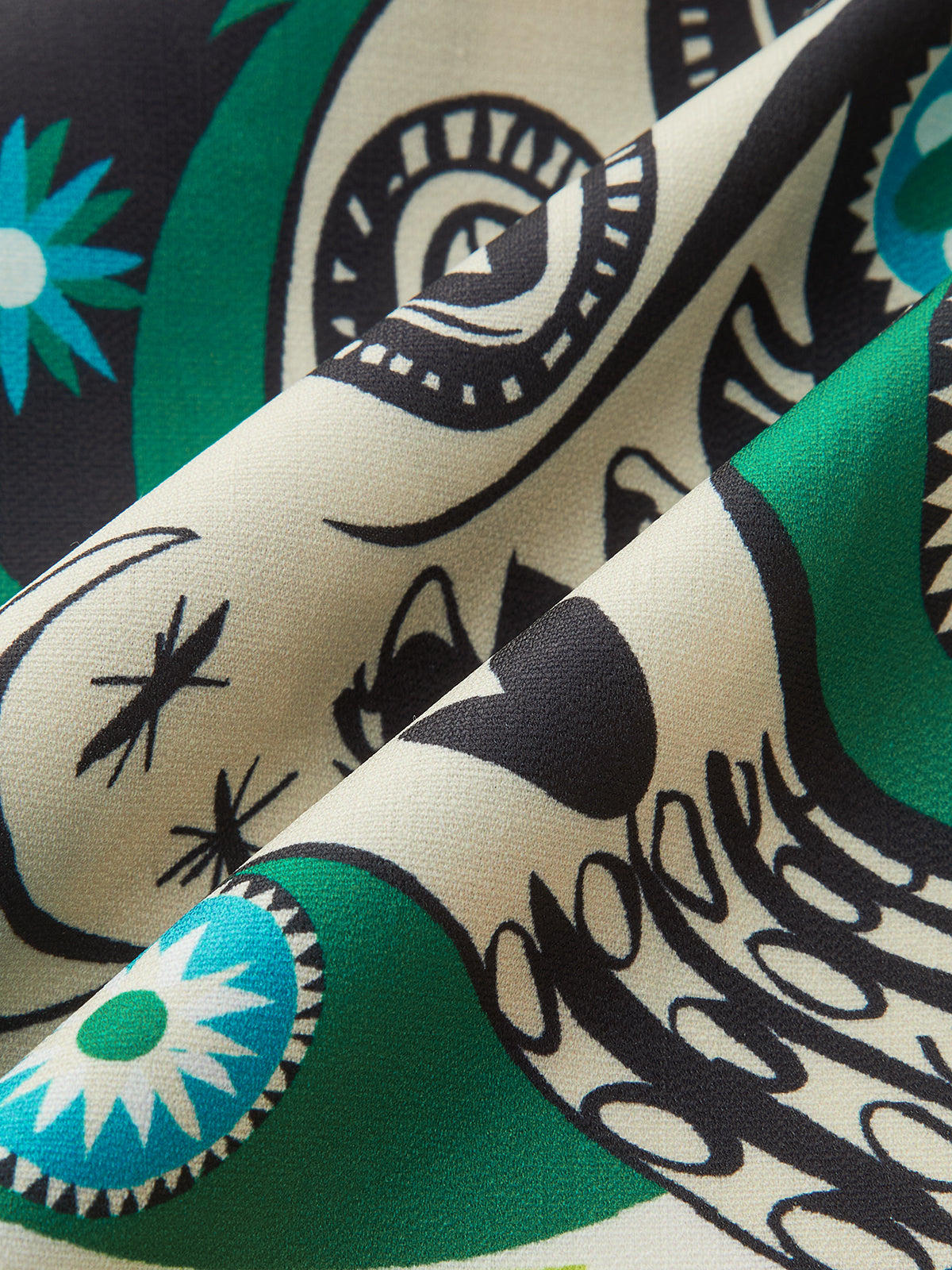 Ensemble haut court imprimé graphique et pantalon large