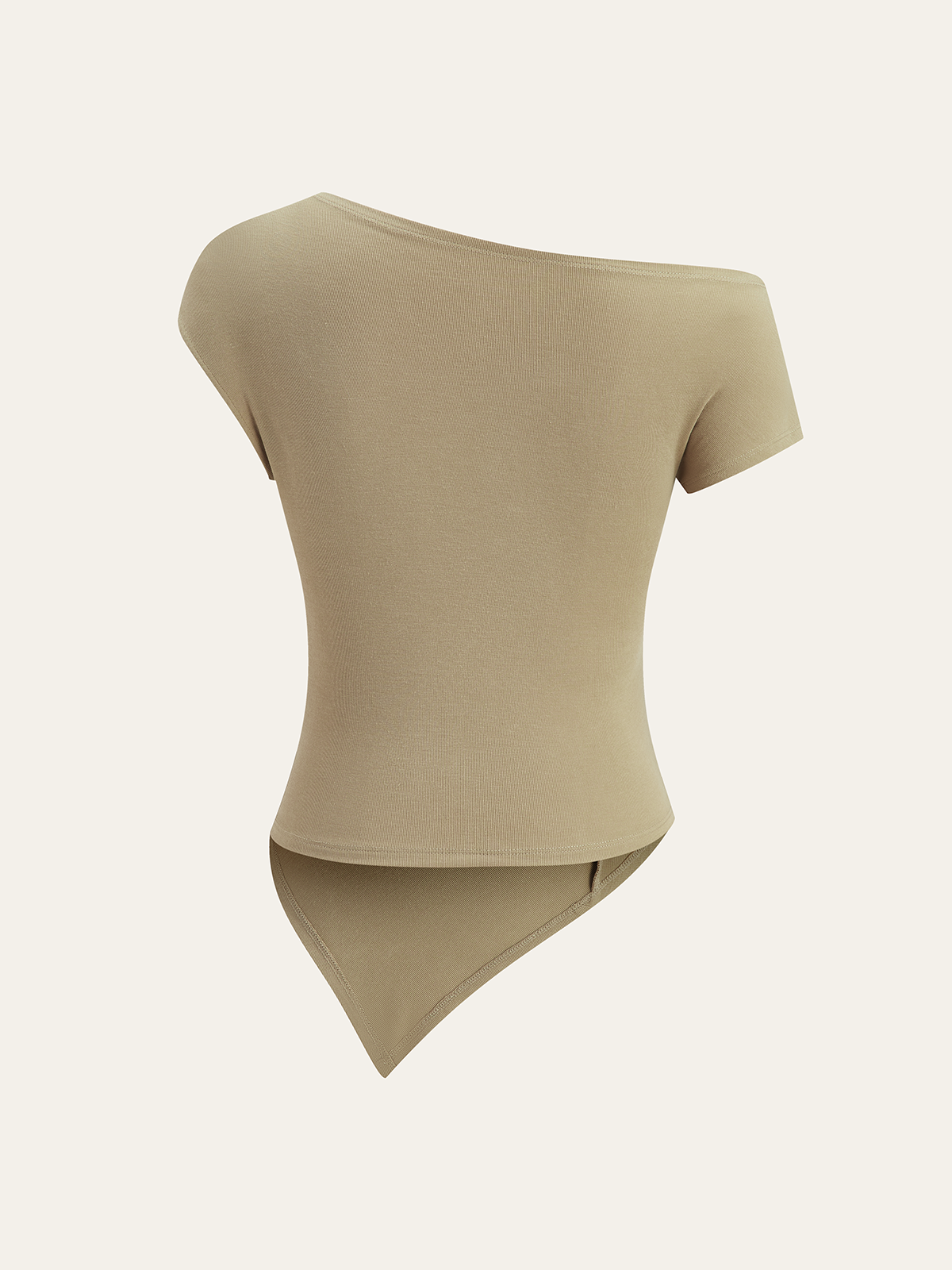 Haut asymétrique à épaules dénudées