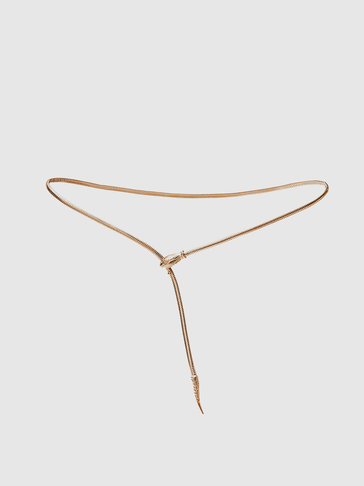 Ceinture métallique en forme de serpent