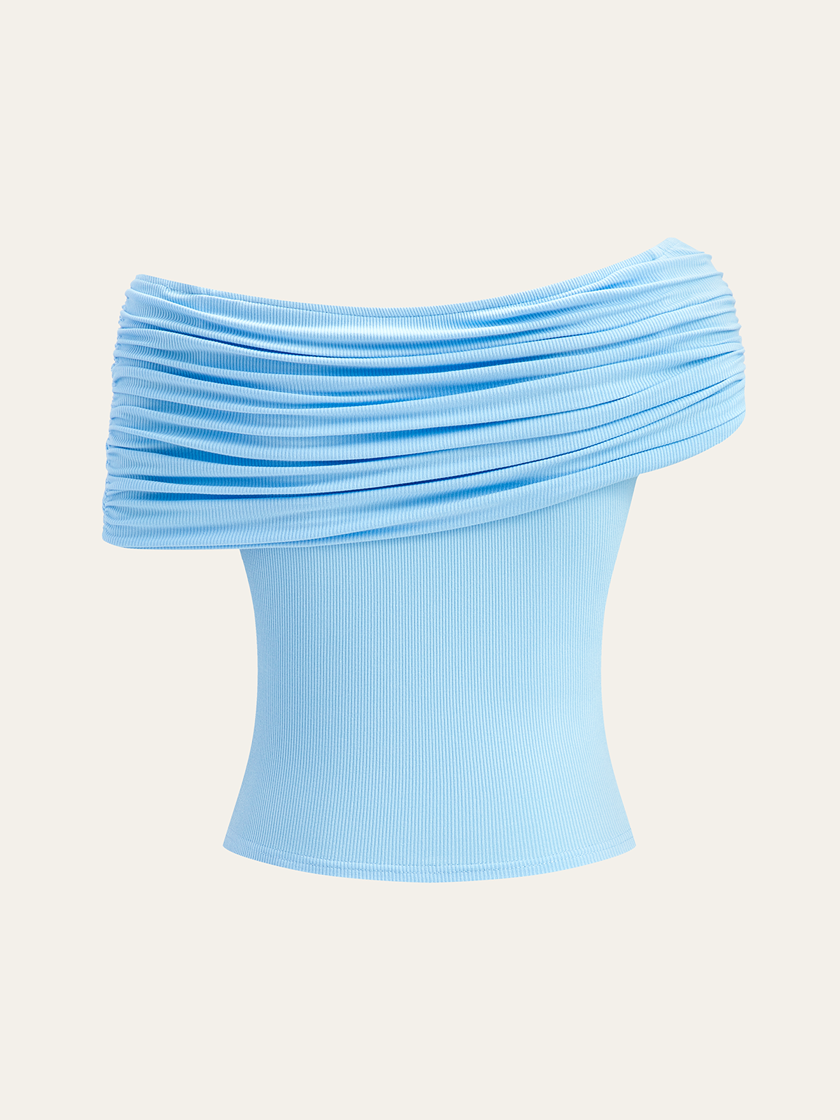 Haut à épaules dénudées avec détail anneau