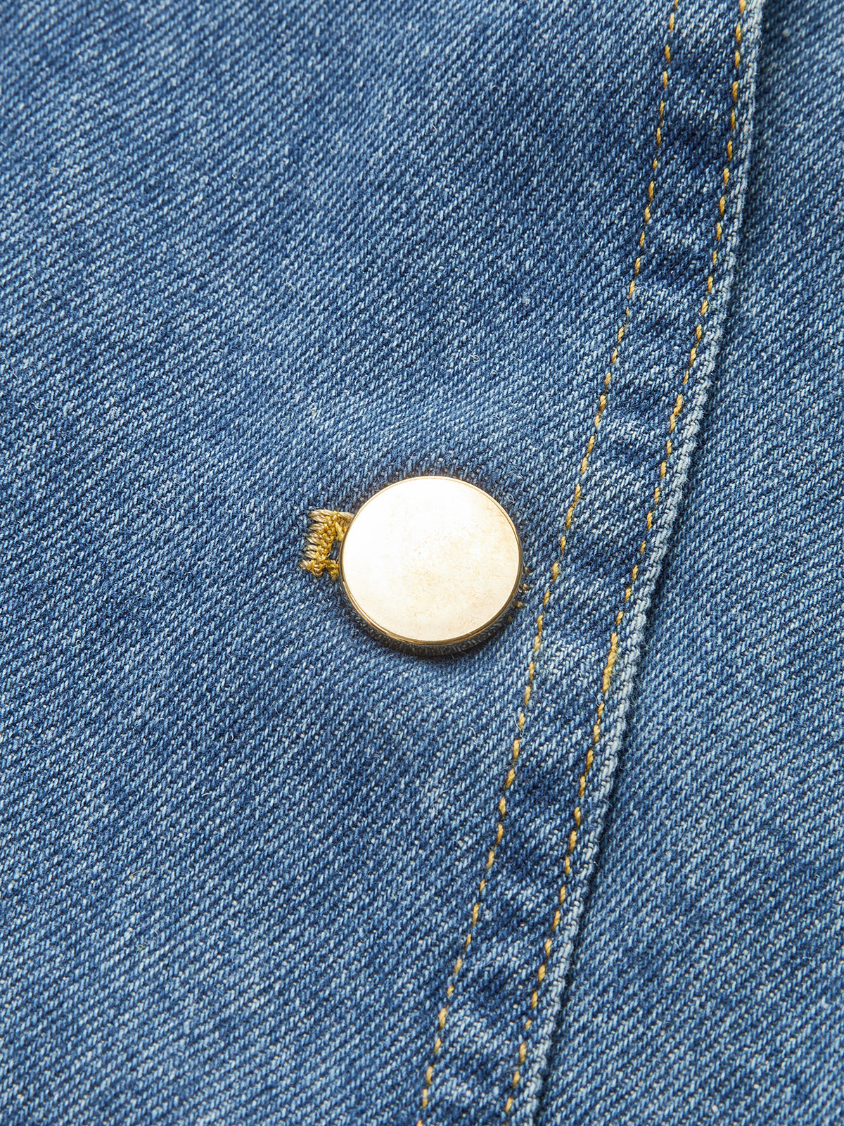 Button-Front Denim Vest