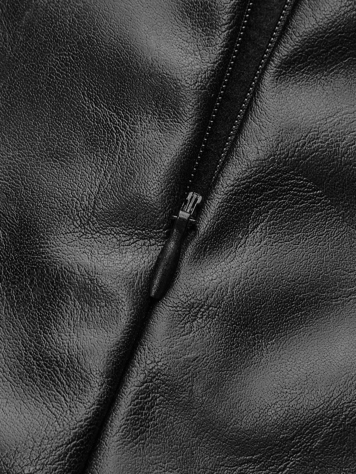 Robe-chemise en satin avec empiècements en similicuir