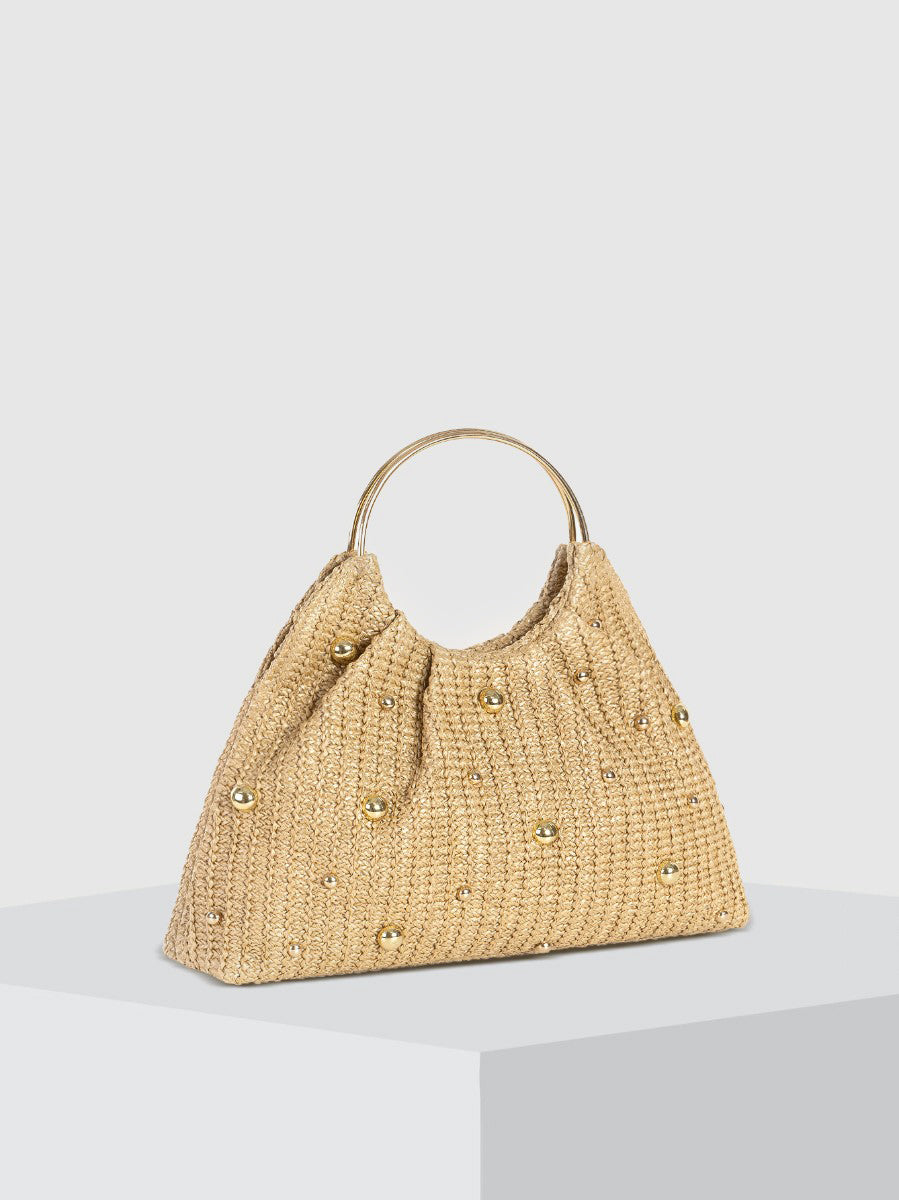 Sac hobo en crochet perlé