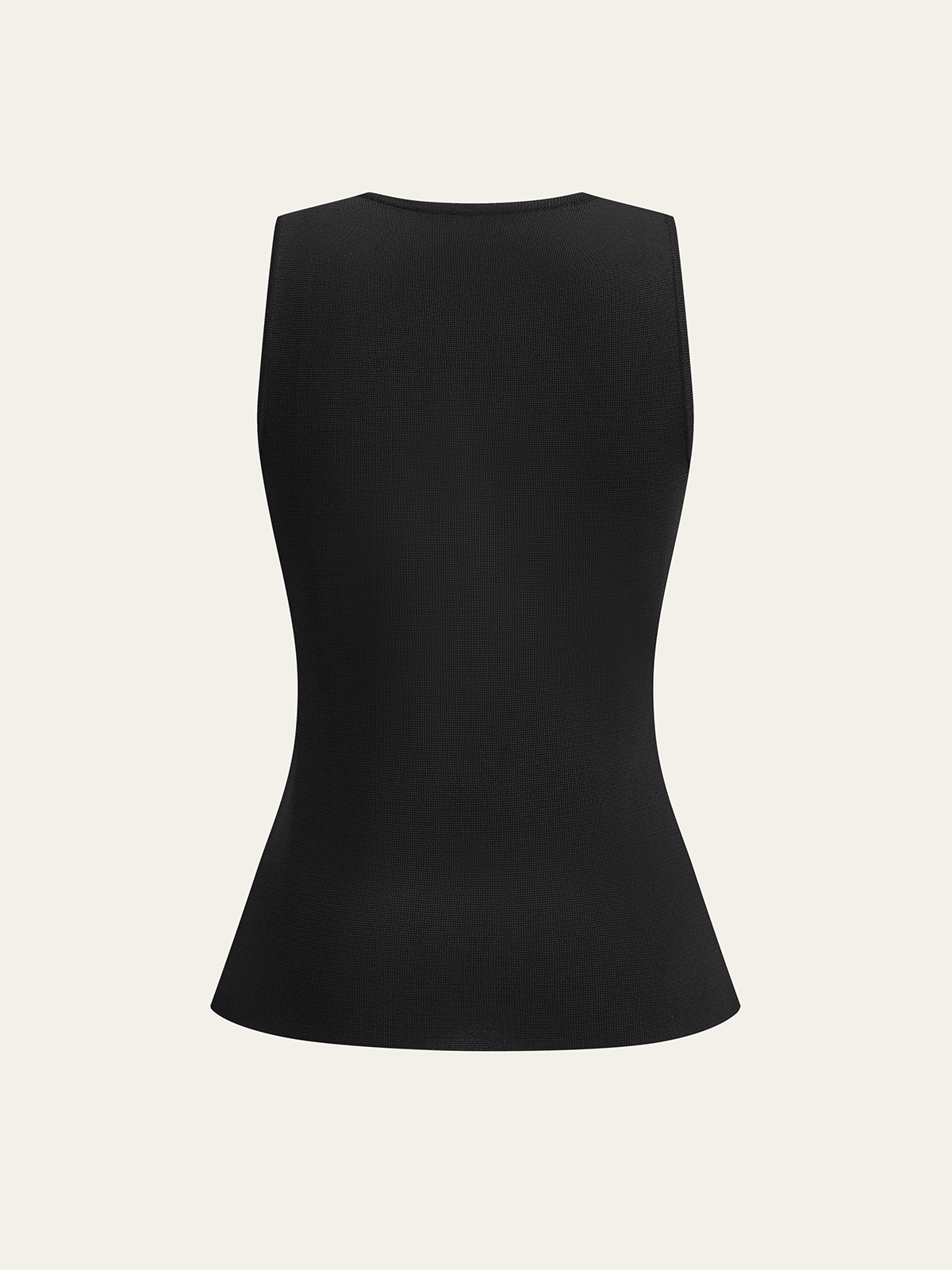 Ärmellose Weste mit Metalldekor und V-Ausschnitt