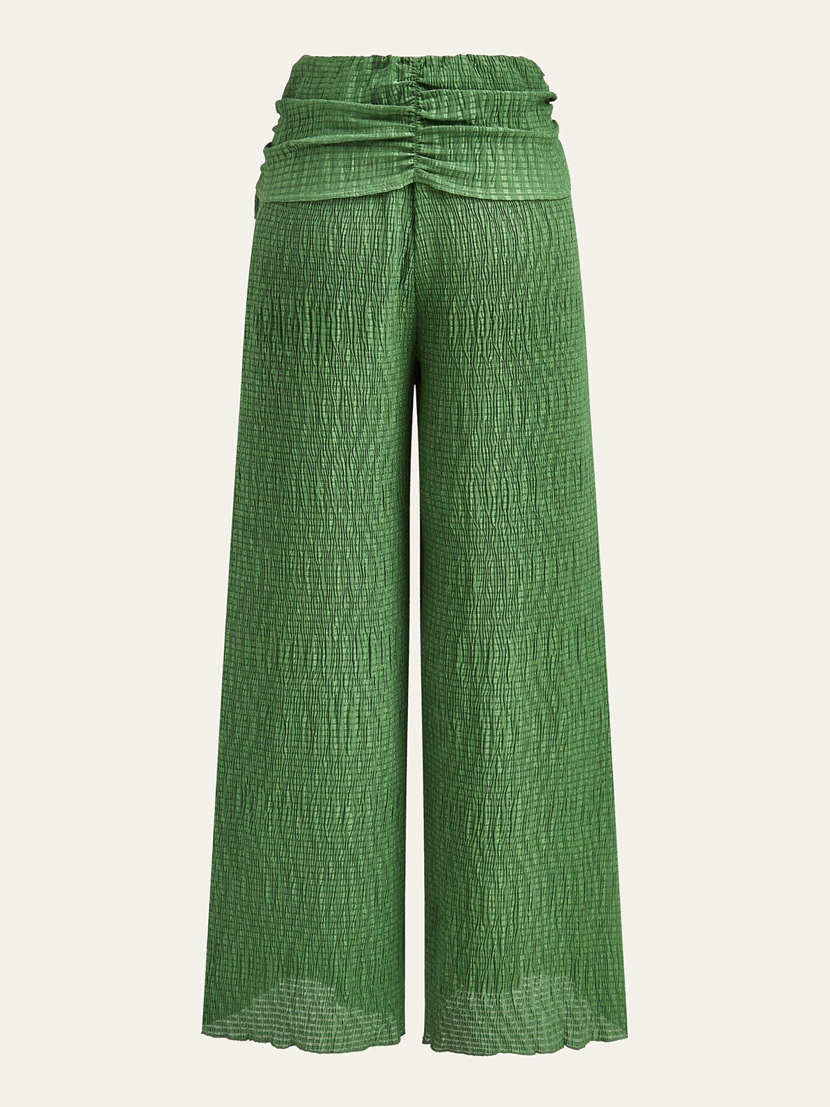Pantalon ample à motif texturé