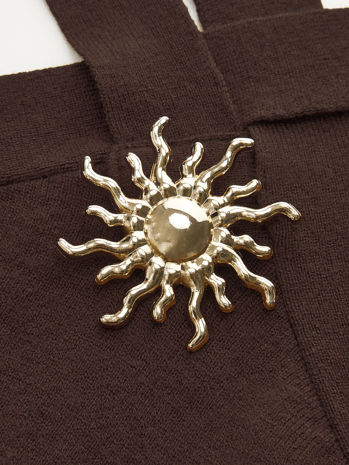 Metal Decor Cross-Strap Tank Top