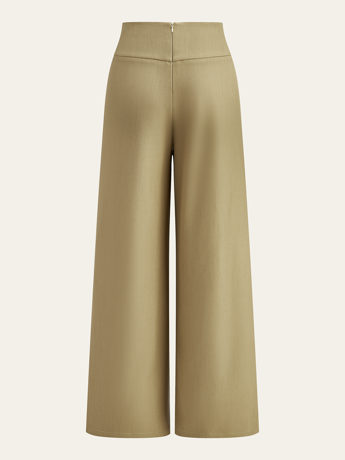 Asymmetrische geraffte Hose mit mittlerer Bundhöhe
