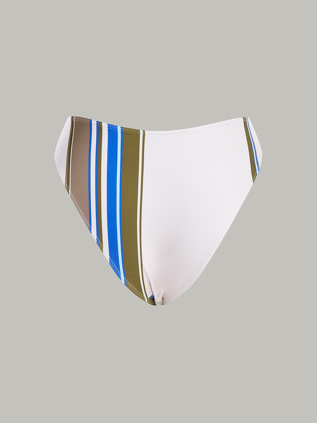 Bas de maillot de bain rayé color block