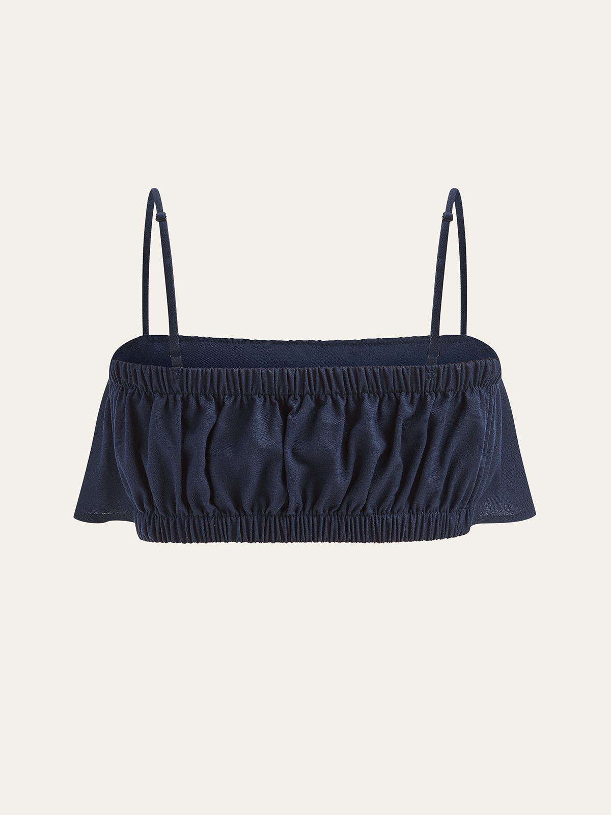 Rüschen-Cami-Top und weite Hose Set