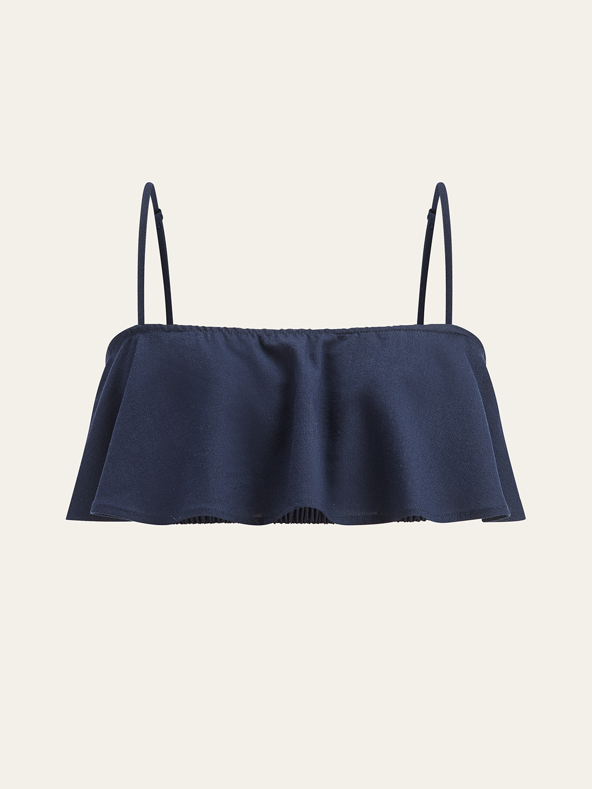 Rüschen-Cami-Top und weite Hose Set