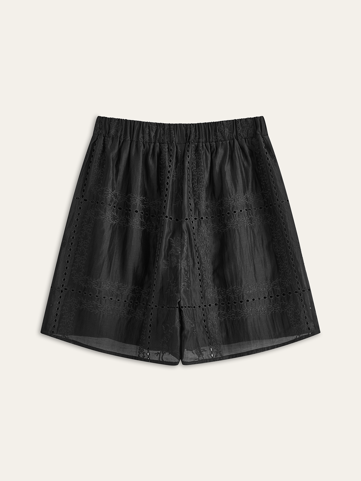 Ensemble short manches longues brodé