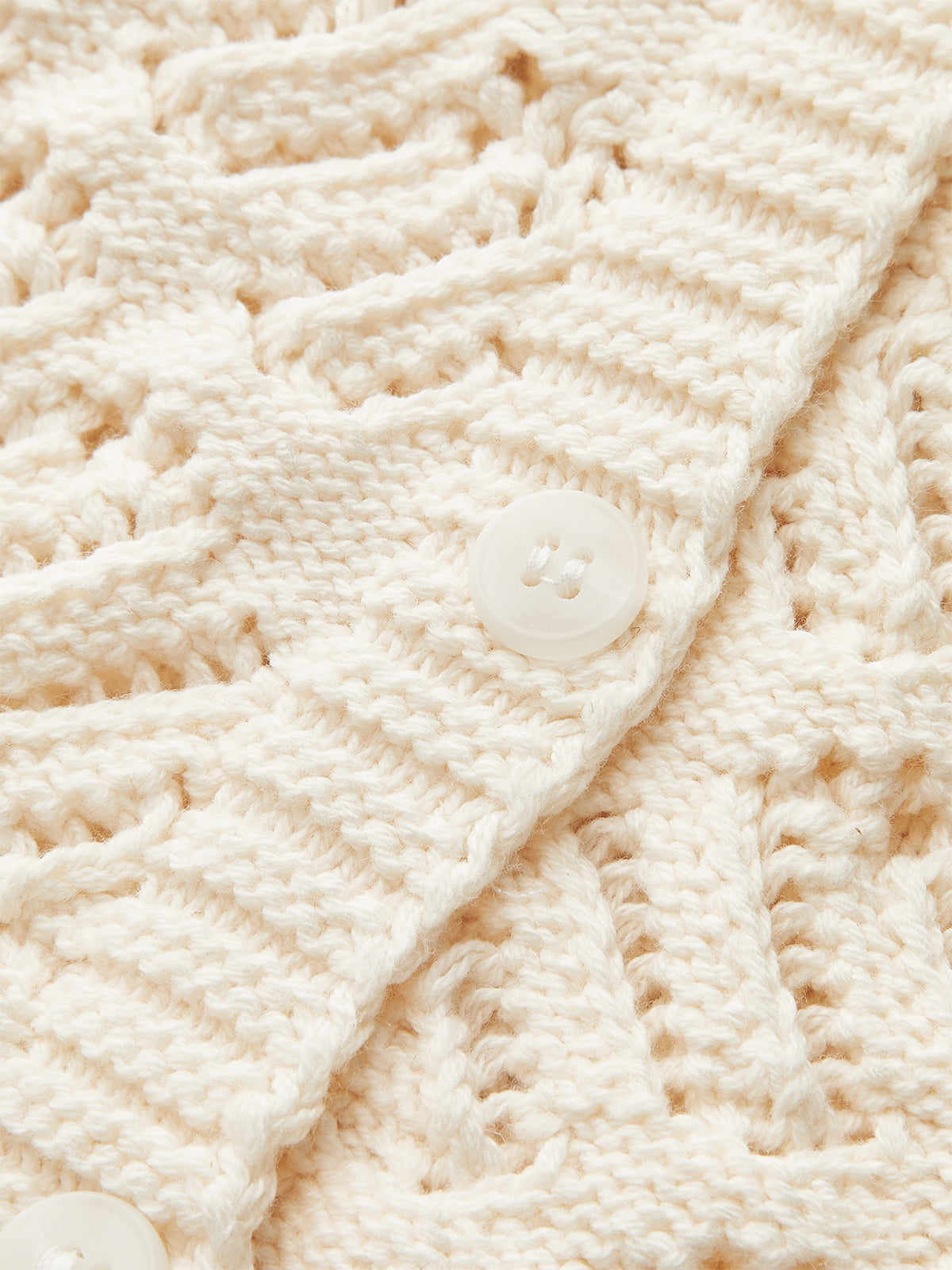 Knitted Sleeveless Cardigan with Button Front