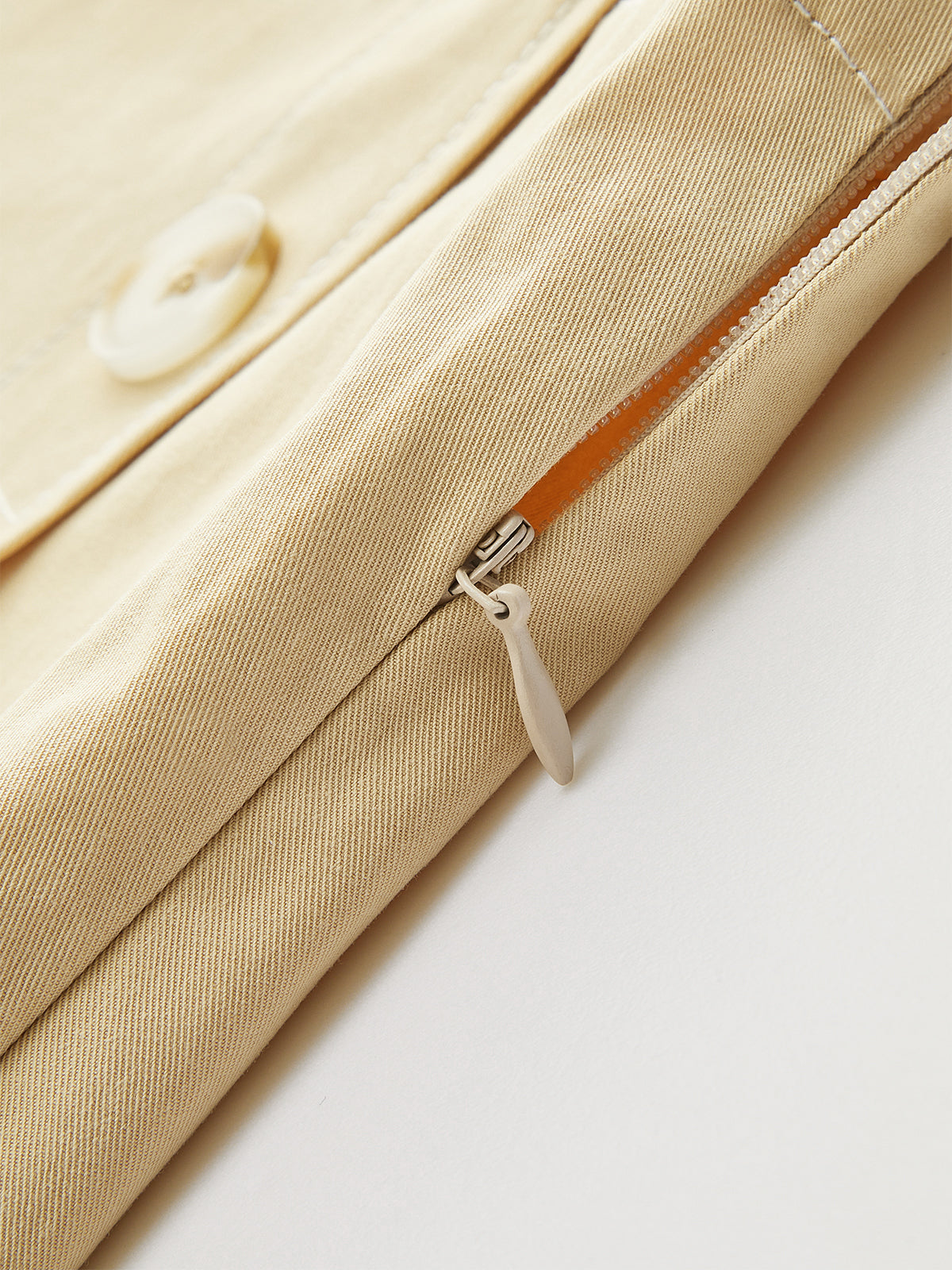 High-Waisted Button -Detail Wide-Leg Shorts